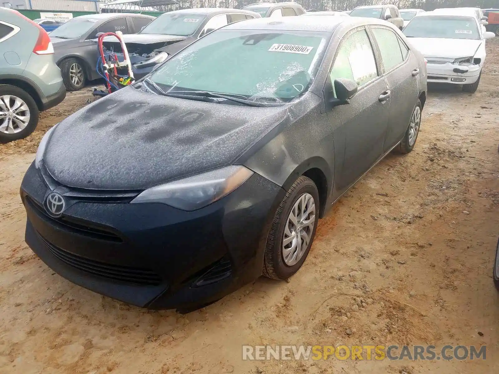 2 Photograph of a damaged car 2T1BURHE0KC173527 TOYOTA COROLLA 2019