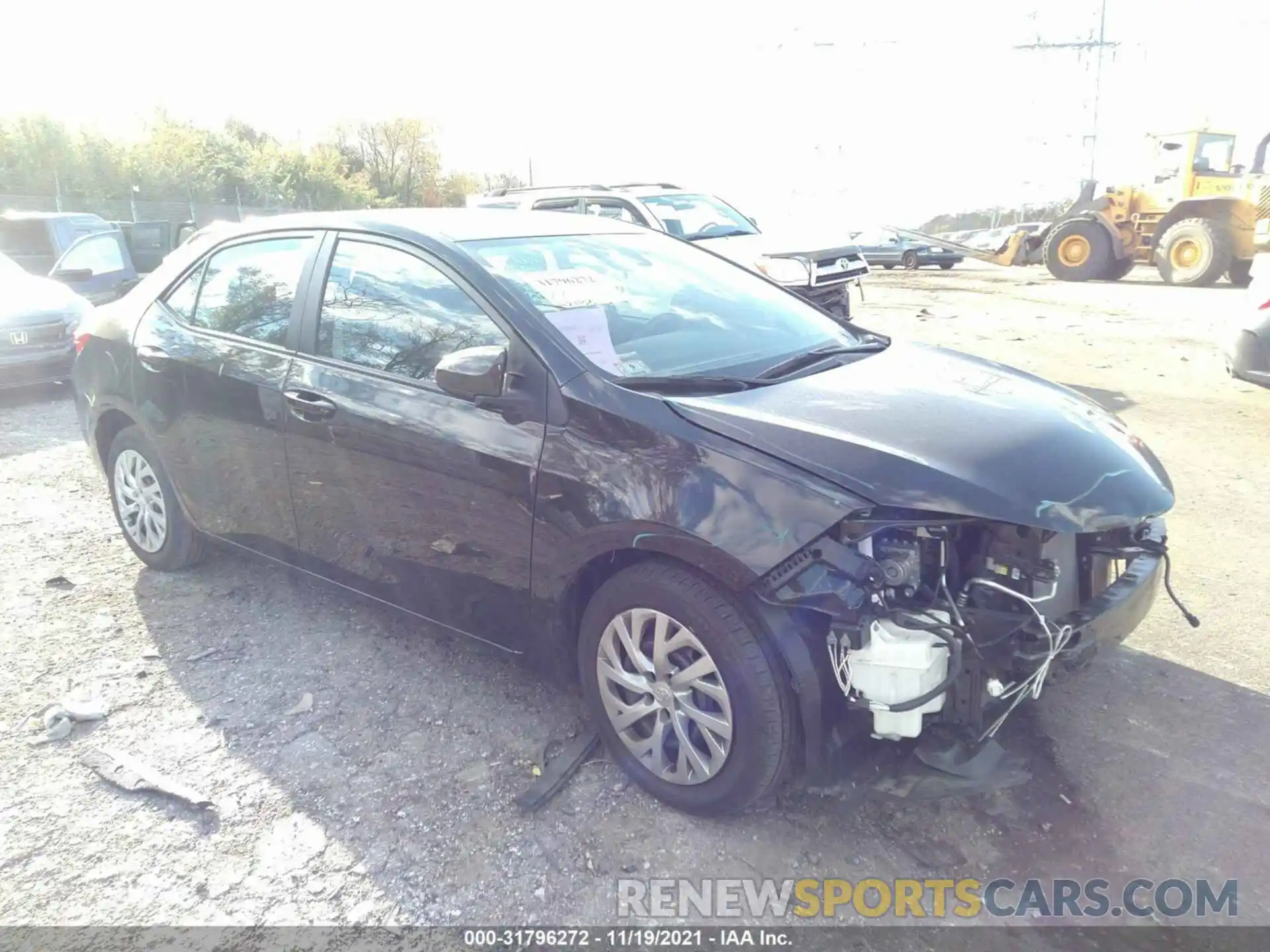 1 Photograph of a damaged car 2T1BURHE0KC174659 TOYOTA COROLLA 2019