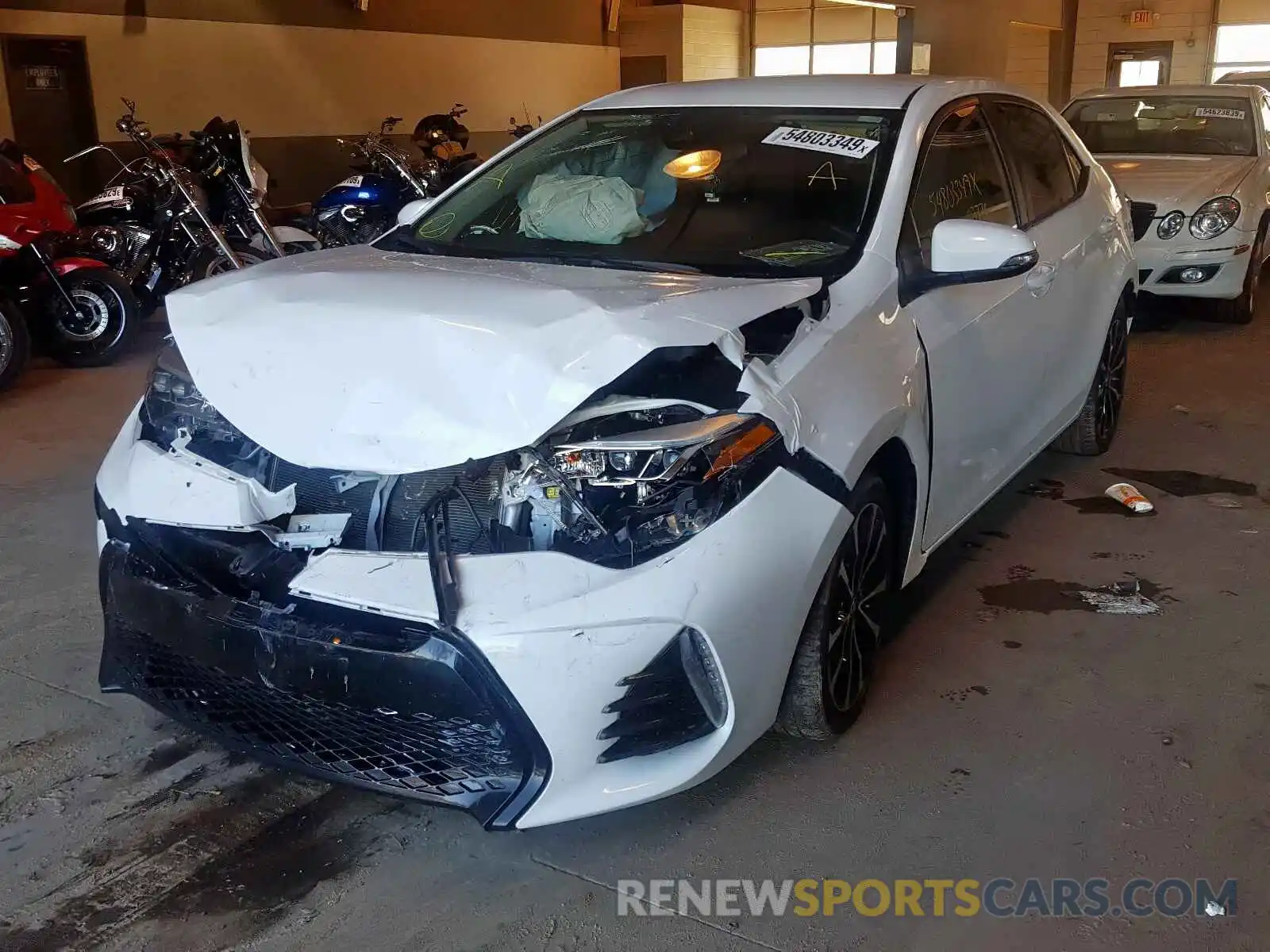 2 Photograph of a damaged car 2T1BURHE0KC174824 TOYOTA COROLLA 2019