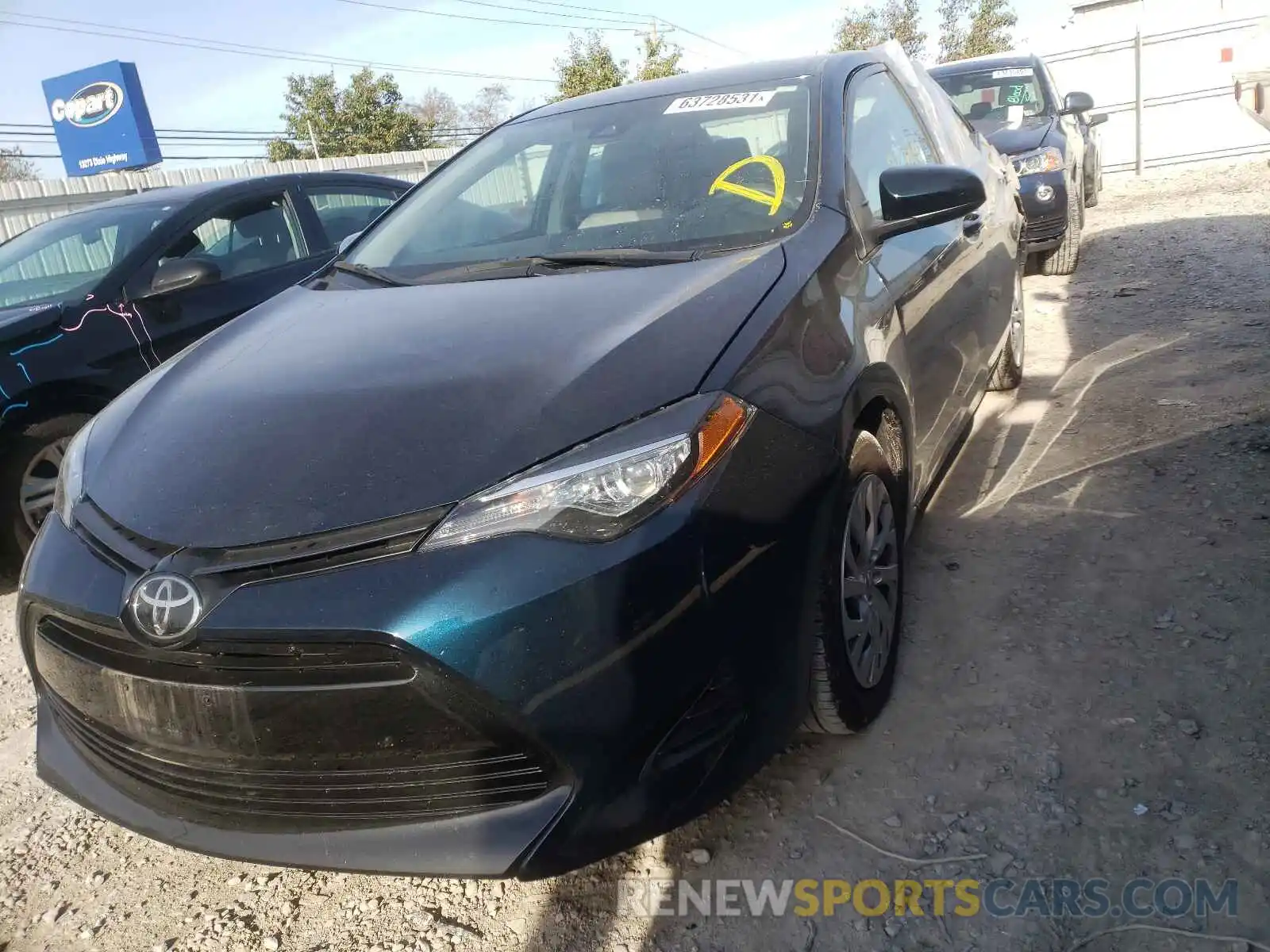 2 Photograph of a damaged car 2T1BURHE0KC175004 TOYOTA COROLLA 2019