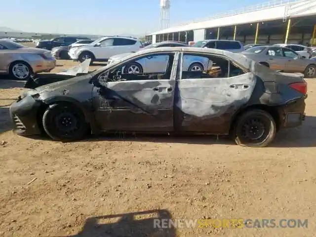 9 Photograph of a damaged car 2T1BURHE0KC175603 TOYOTA COROLLA 2019