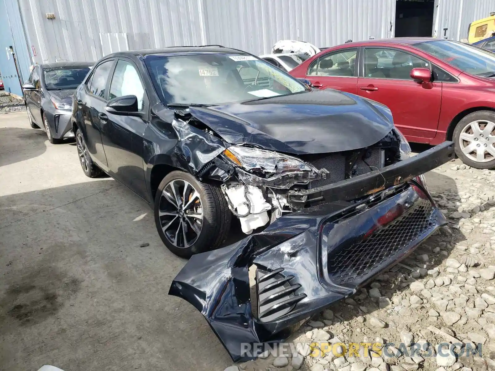 1 Photograph of a damaged car 2T1BURHE0KC175875 TOYOTA COROLLA 2019