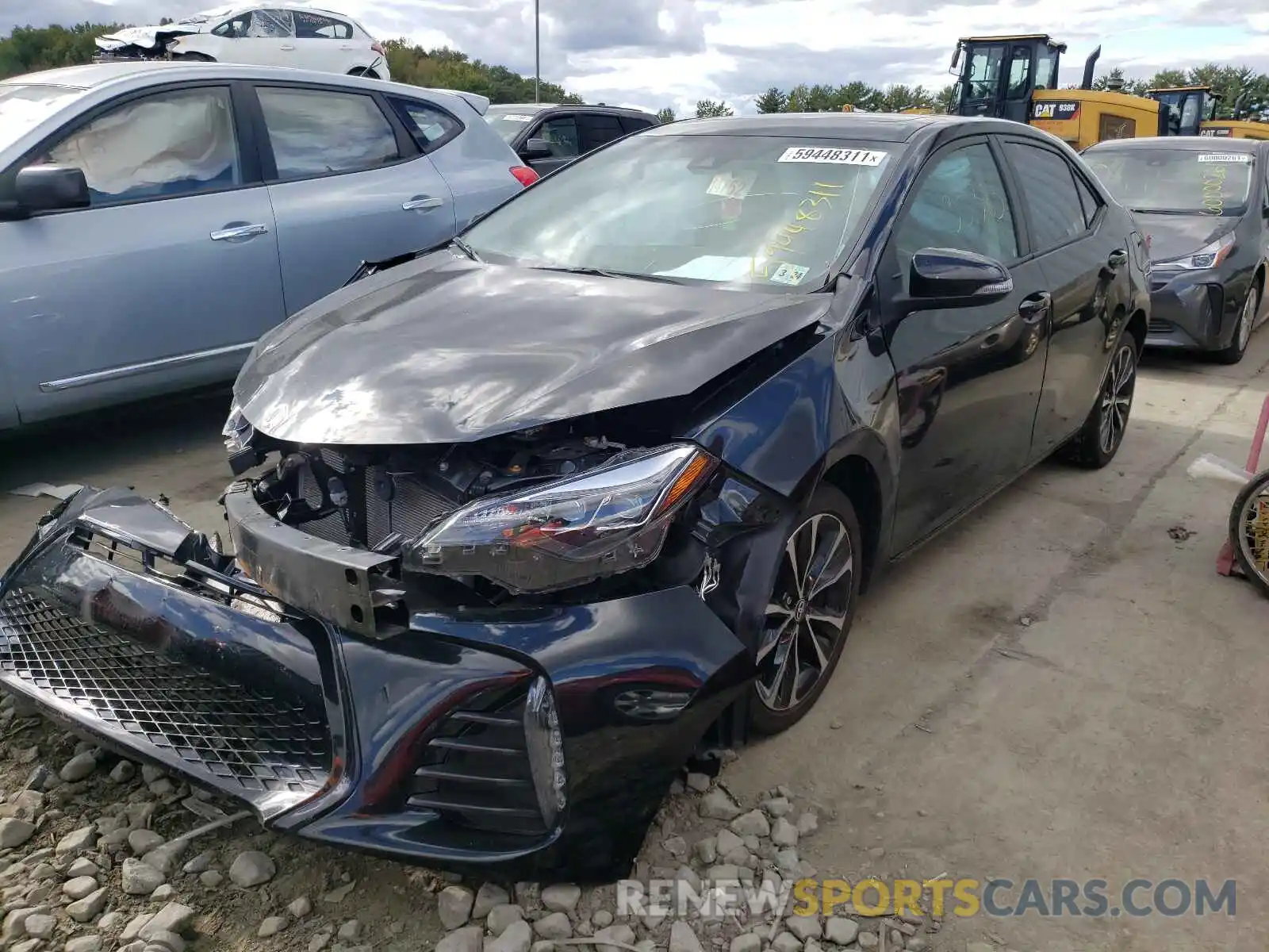 2 Photograph of a damaged car 2T1BURHE0KC175875 TOYOTA COROLLA 2019