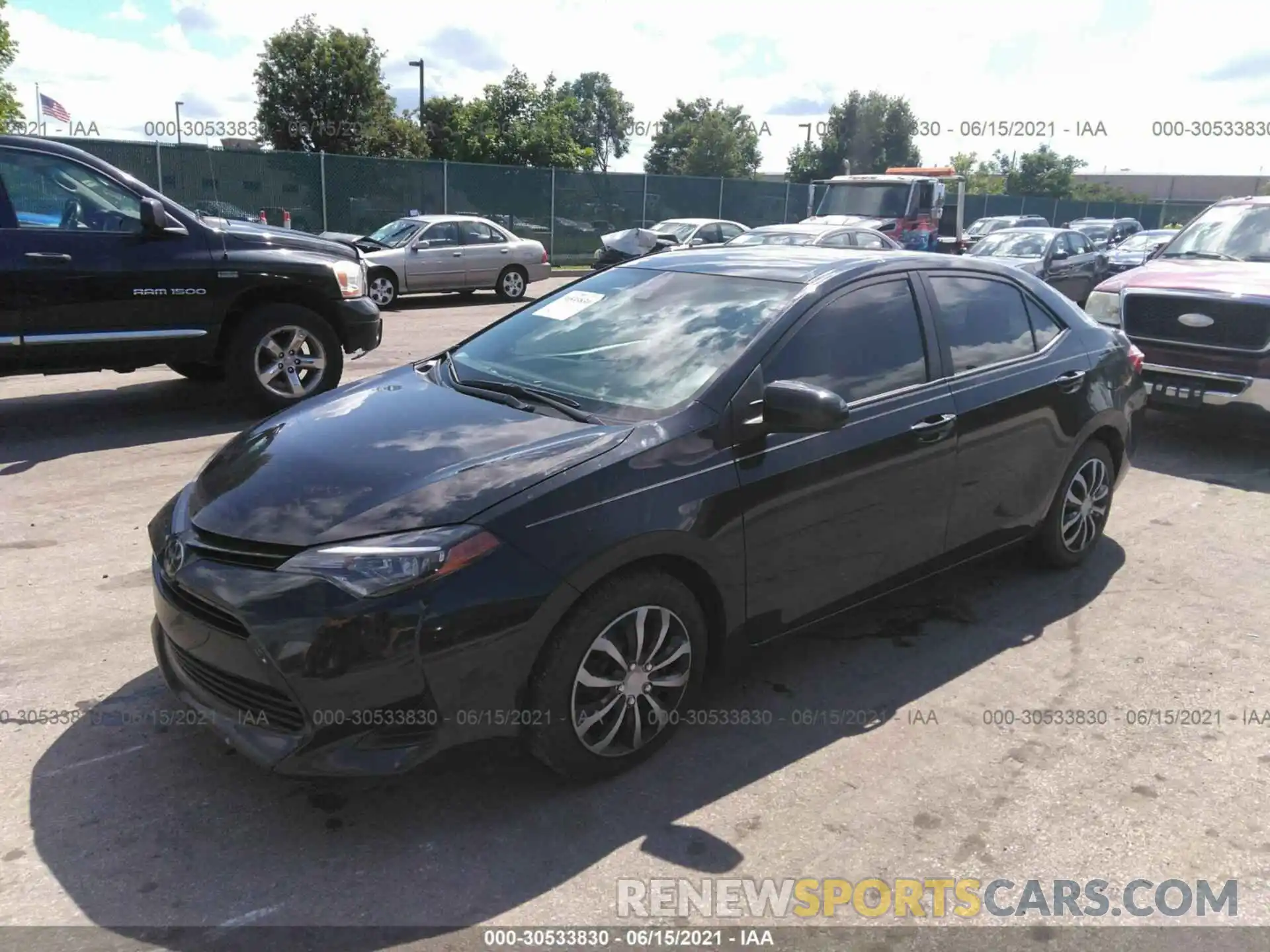 2 Photograph of a damaged car 2T1BURHE0KC176251 TOYOTA COROLLA 2019