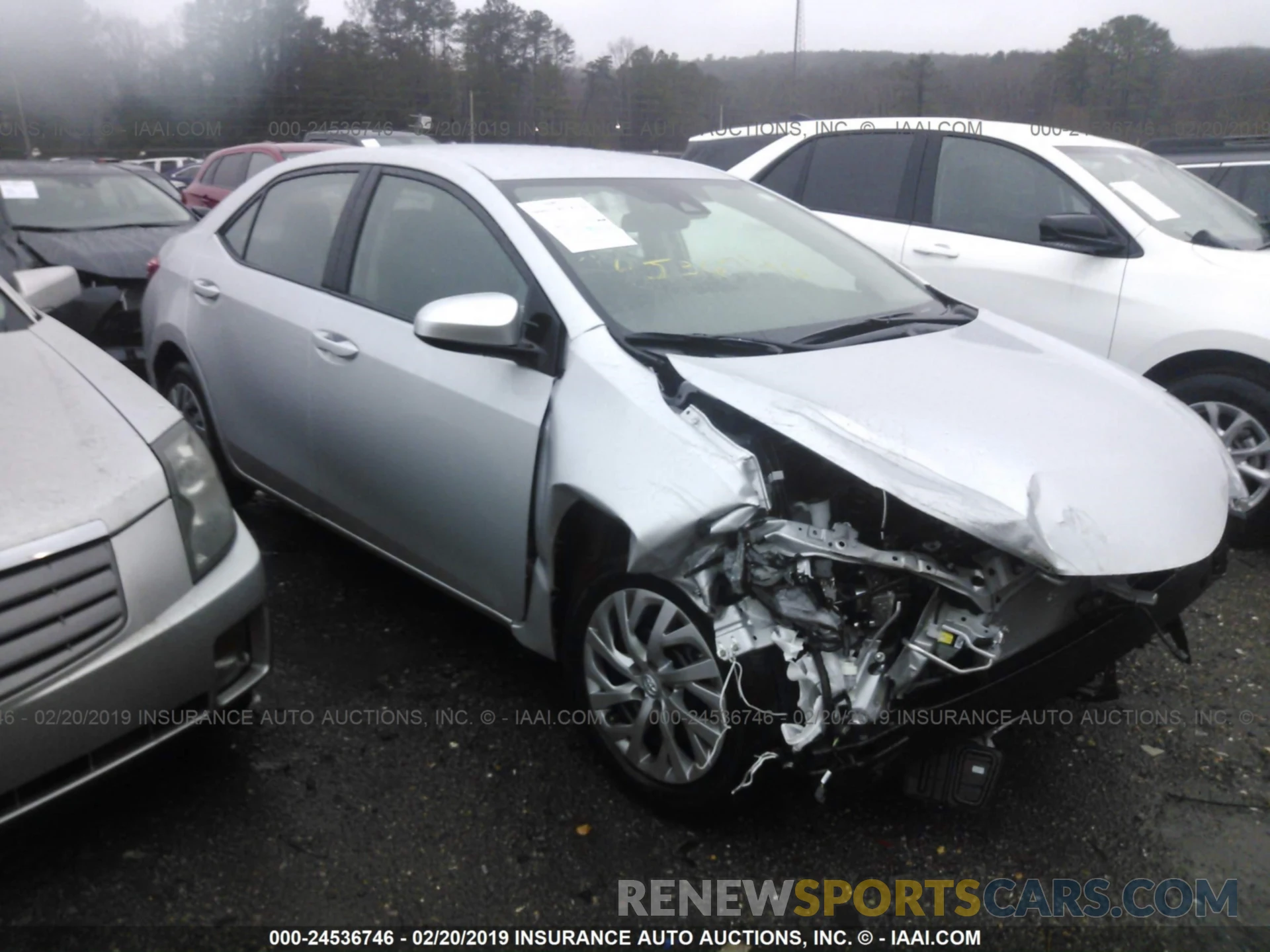 1 Photograph of a damaged car 2T1BURHE0KC176475 TOYOTA COROLLA 2019