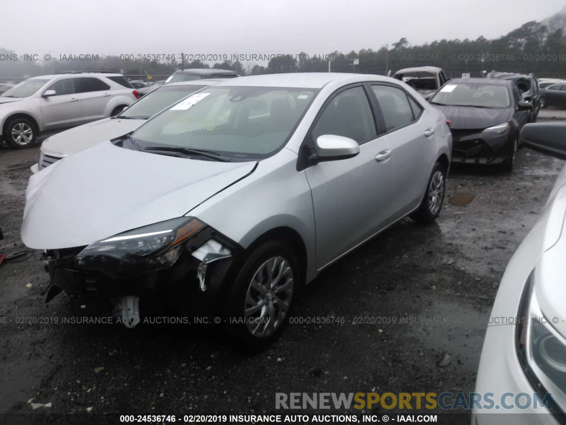 2 Photograph of a damaged car 2T1BURHE0KC176475 TOYOTA COROLLA 2019