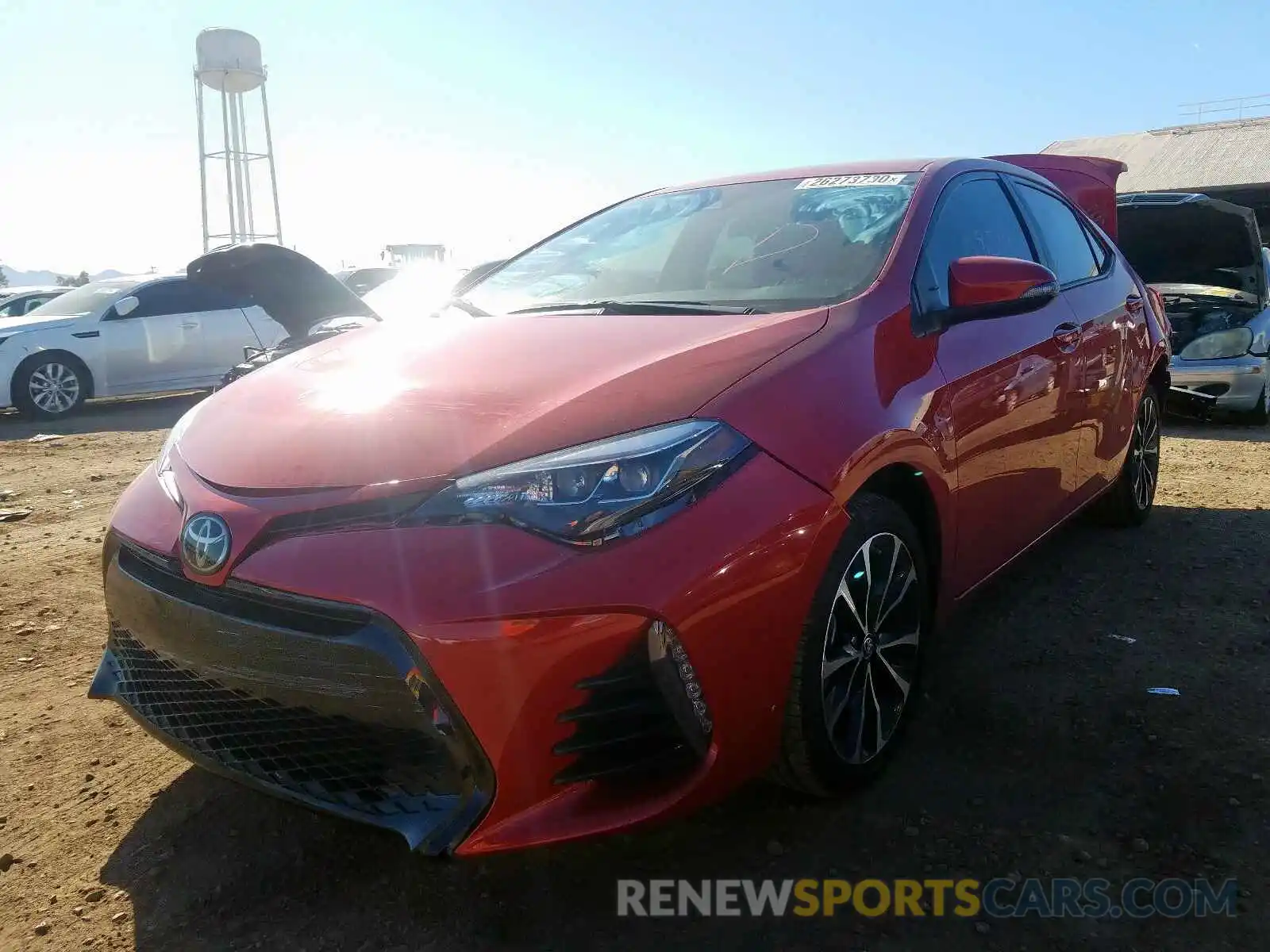 2 Photograph of a damaged car 2T1BURHE0KC176492 TOYOTA COROLLA 2019