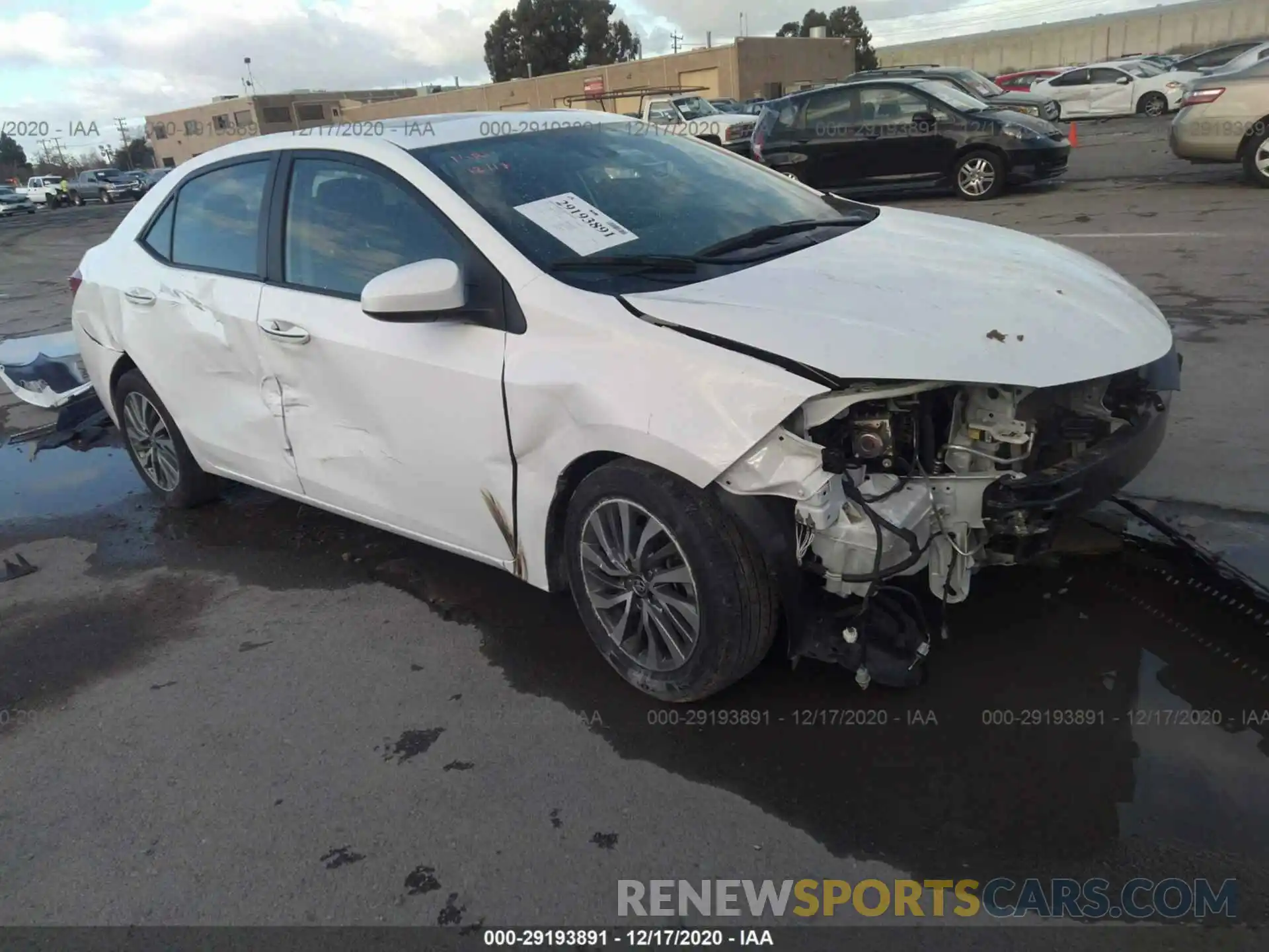 1 Photograph of a damaged car 2T1BURHE0KC176850 TOYOTA COROLLA 2019