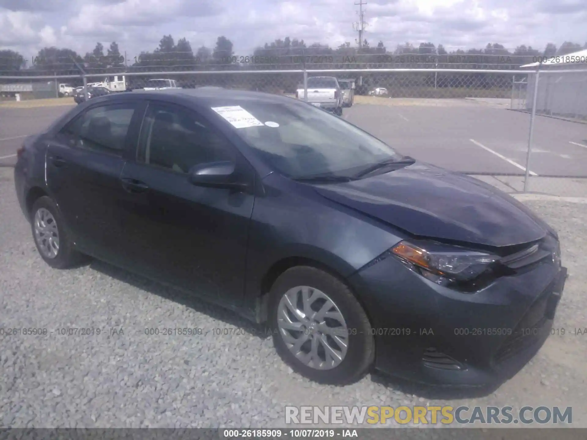 1 Photograph of a damaged car 2T1BURHE0KC177058 TOYOTA COROLLA 2019