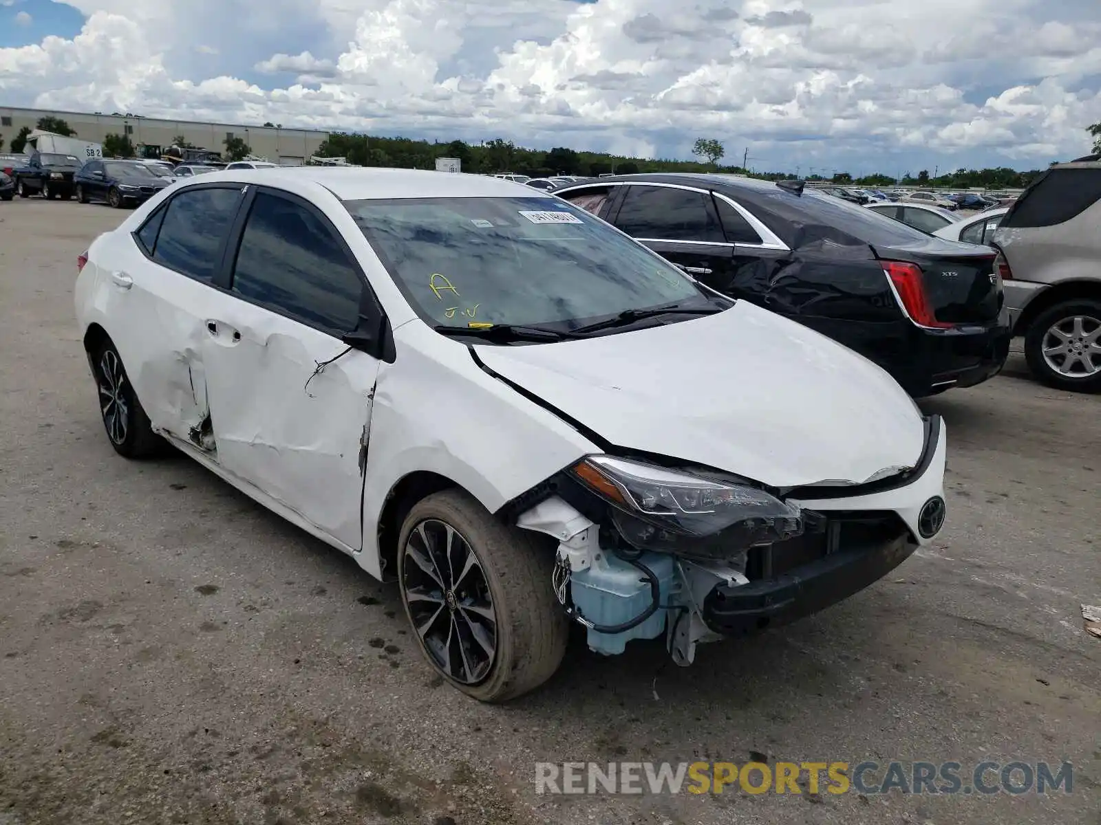 1 Photograph of a damaged car 2T1BURHE0KC177075 TOYOTA COROLLA 2019