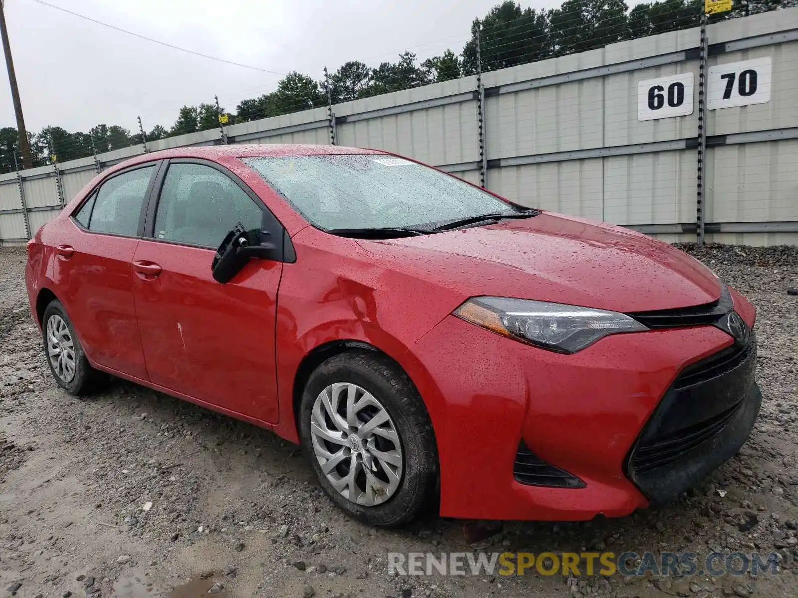 1 Photograph of a damaged car 2T1BURHE0KC177724 TOYOTA COROLLA 2019