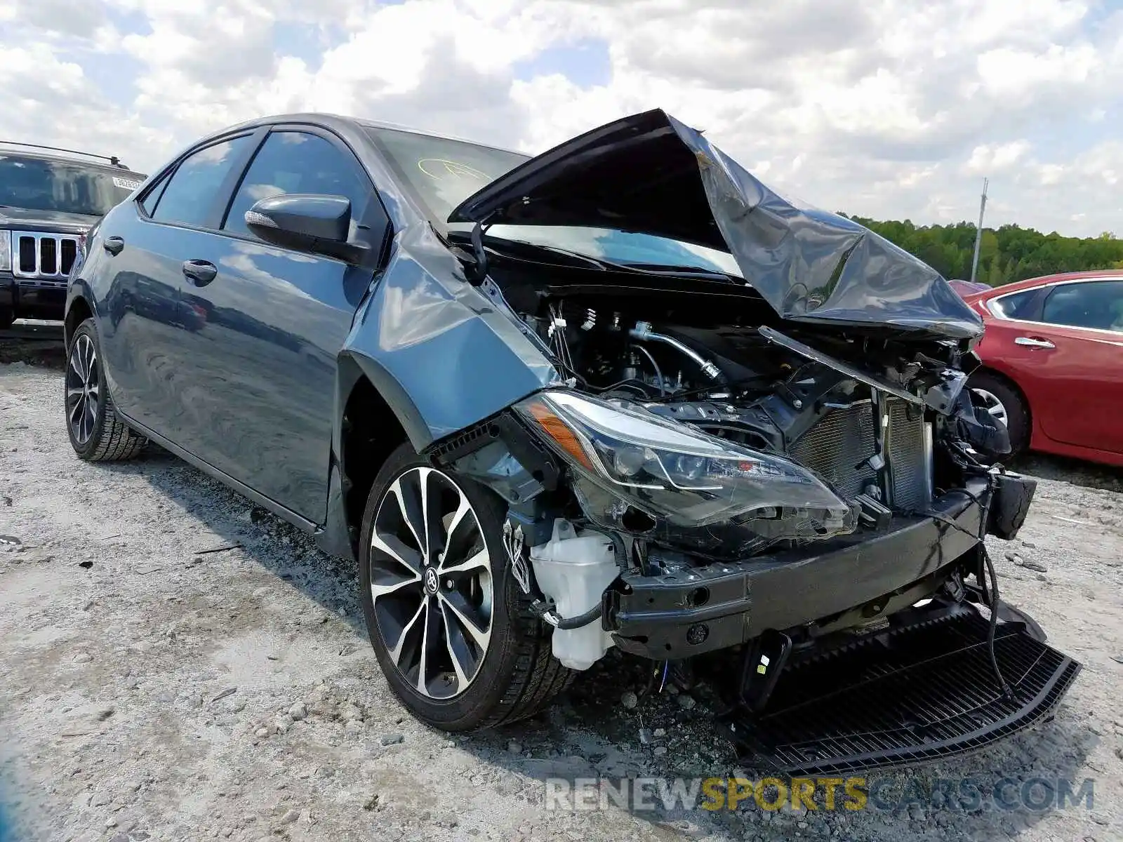 1 Photograph of a damaged car 2T1BURHE0KC178422 TOYOTA COROLLA 2019