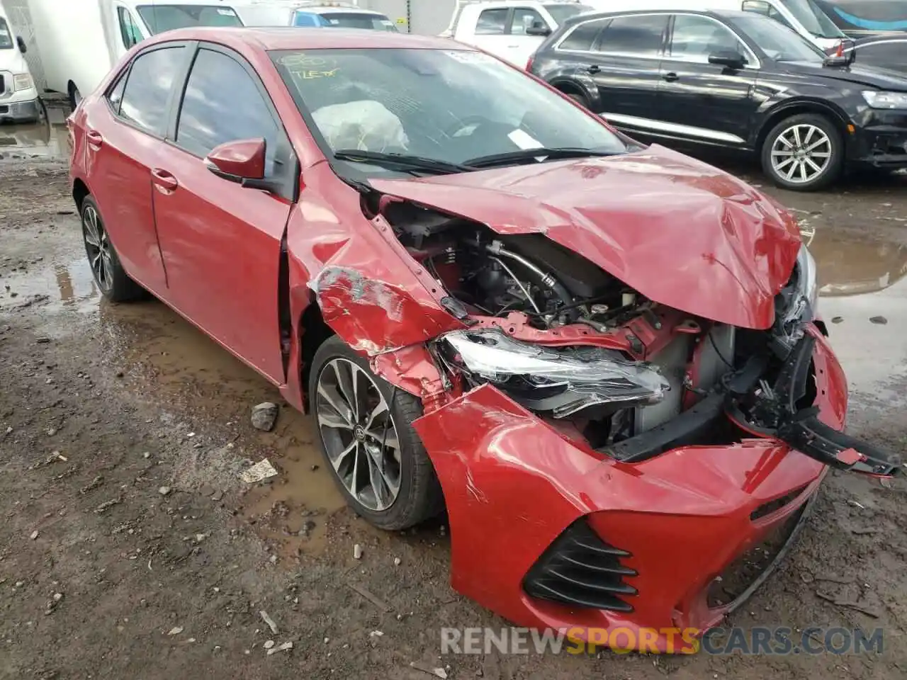 1 Photograph of a damaged car 2T1BURHE0KC179604 TOYOTA COROLLA 2019