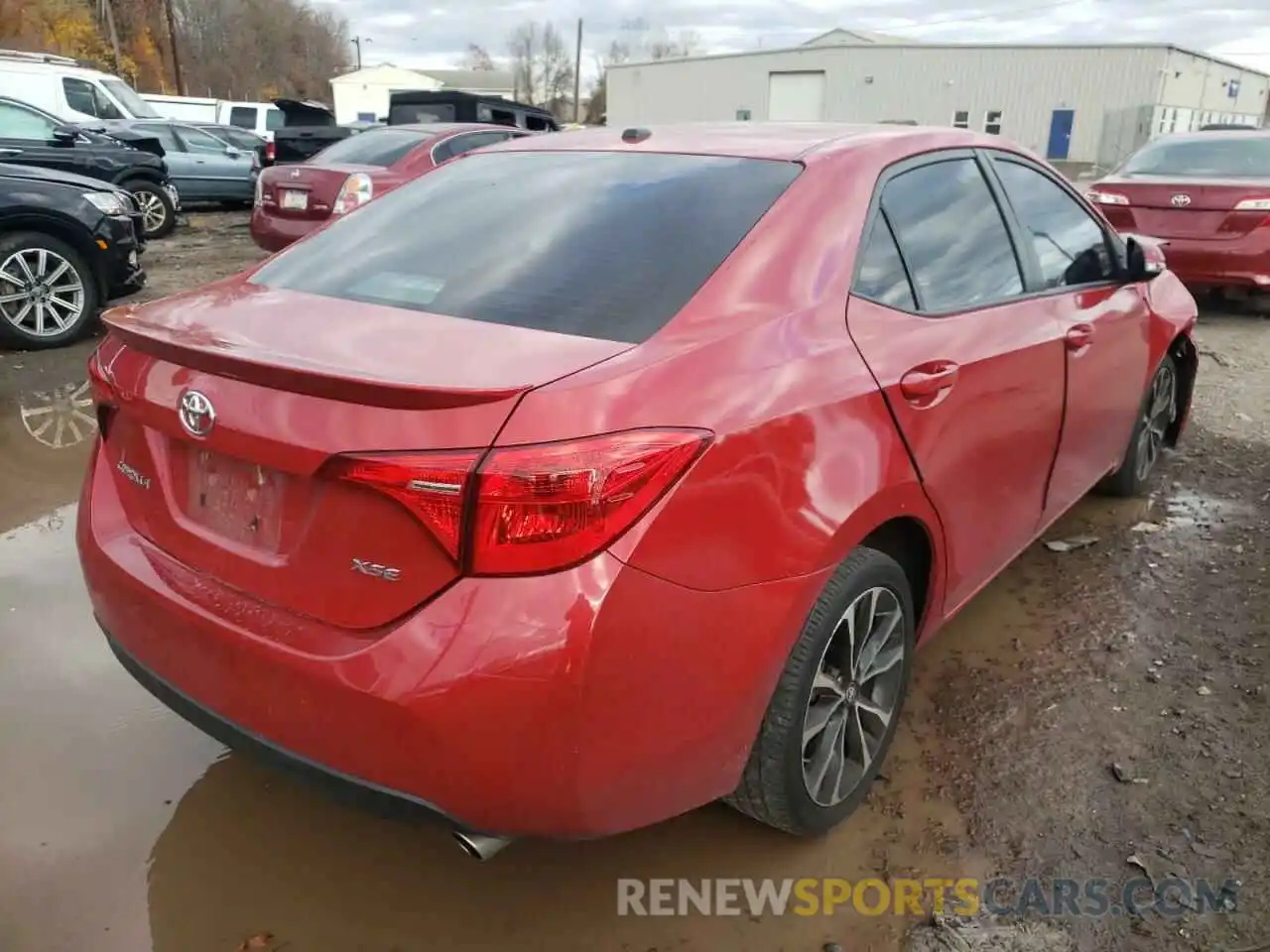 4 Photograph of a damaged car 2T1BURHE0KC179604 TOYOTA COROLLA 2019