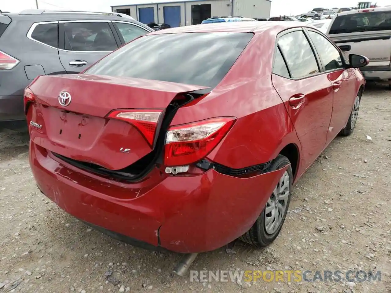 4 Photograph of a damaged car 2T1BURHE0KC179831 TOYOTA COROLLA 2019