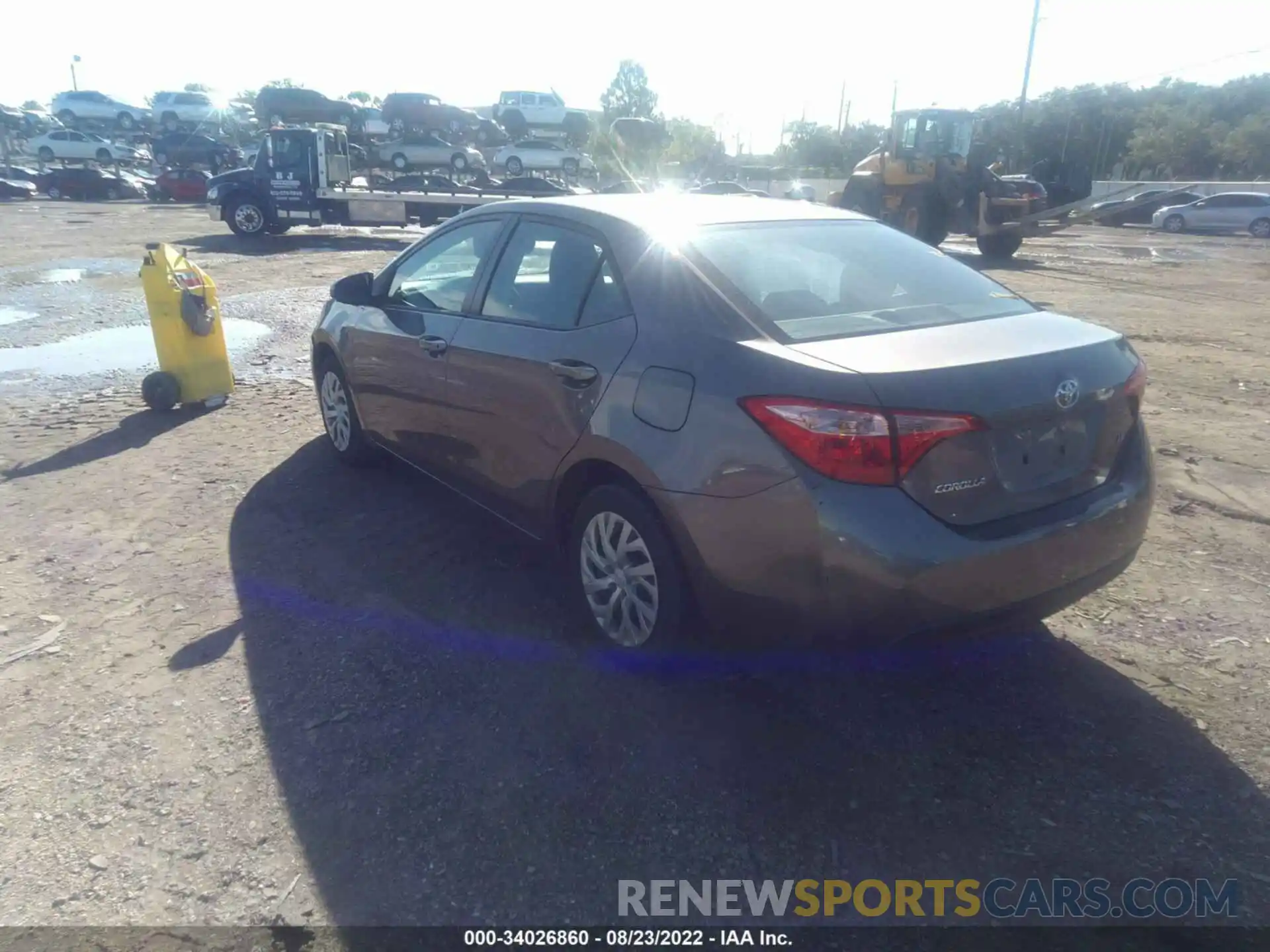 3 Photograph of a damaged car 2T1BURHE0KC180123 TOYOTA COROLLA 2019