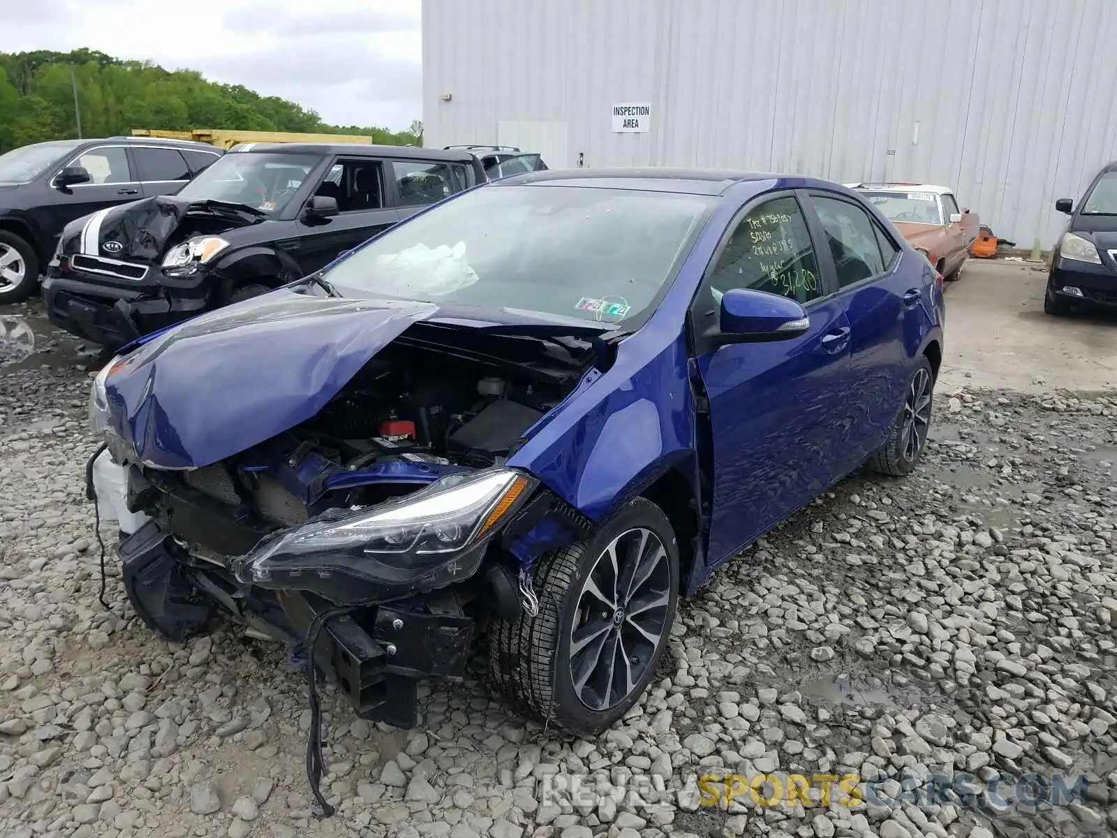 2 Photograph of a damaged car 2T1BURHE0KC180400 TOYOTA COROLLA 2019