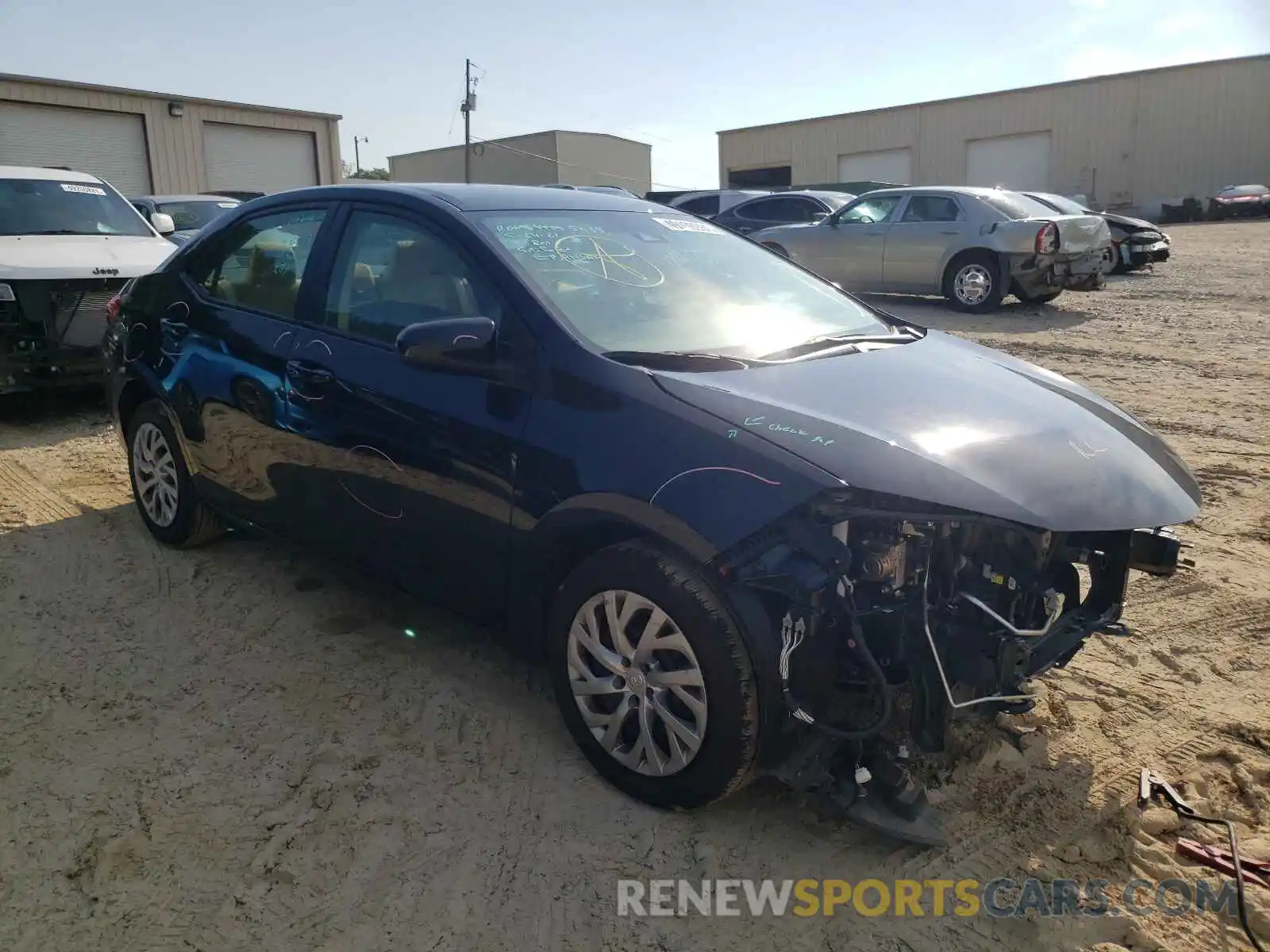 1 Photograph of a damaged car 2T1BURHE0KC180607 TOYOTA COROLLA 2019