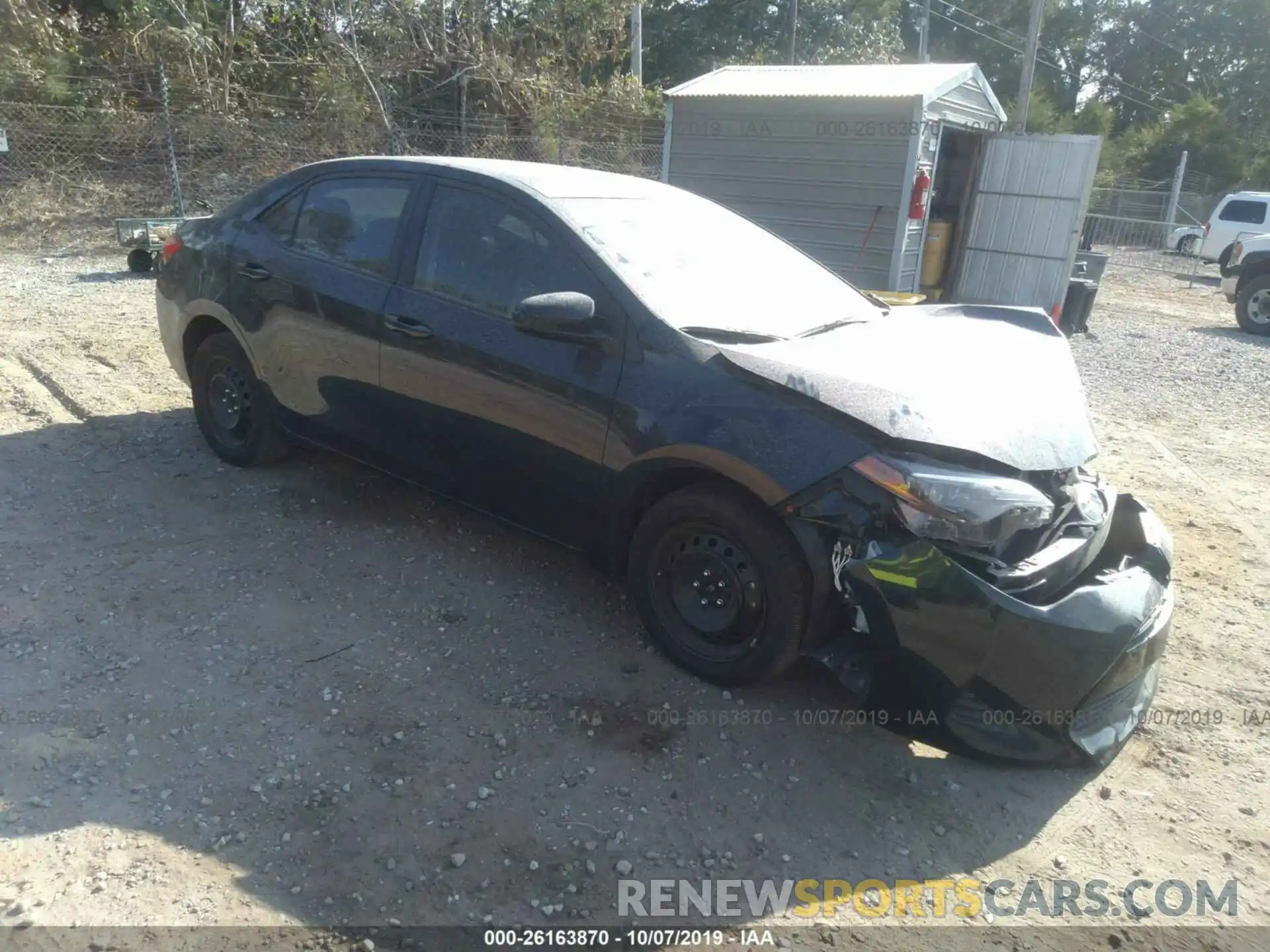 1 Photograph of a damaged car 2T1BURHE0KC180736 TOYOTA COROLLA 2019