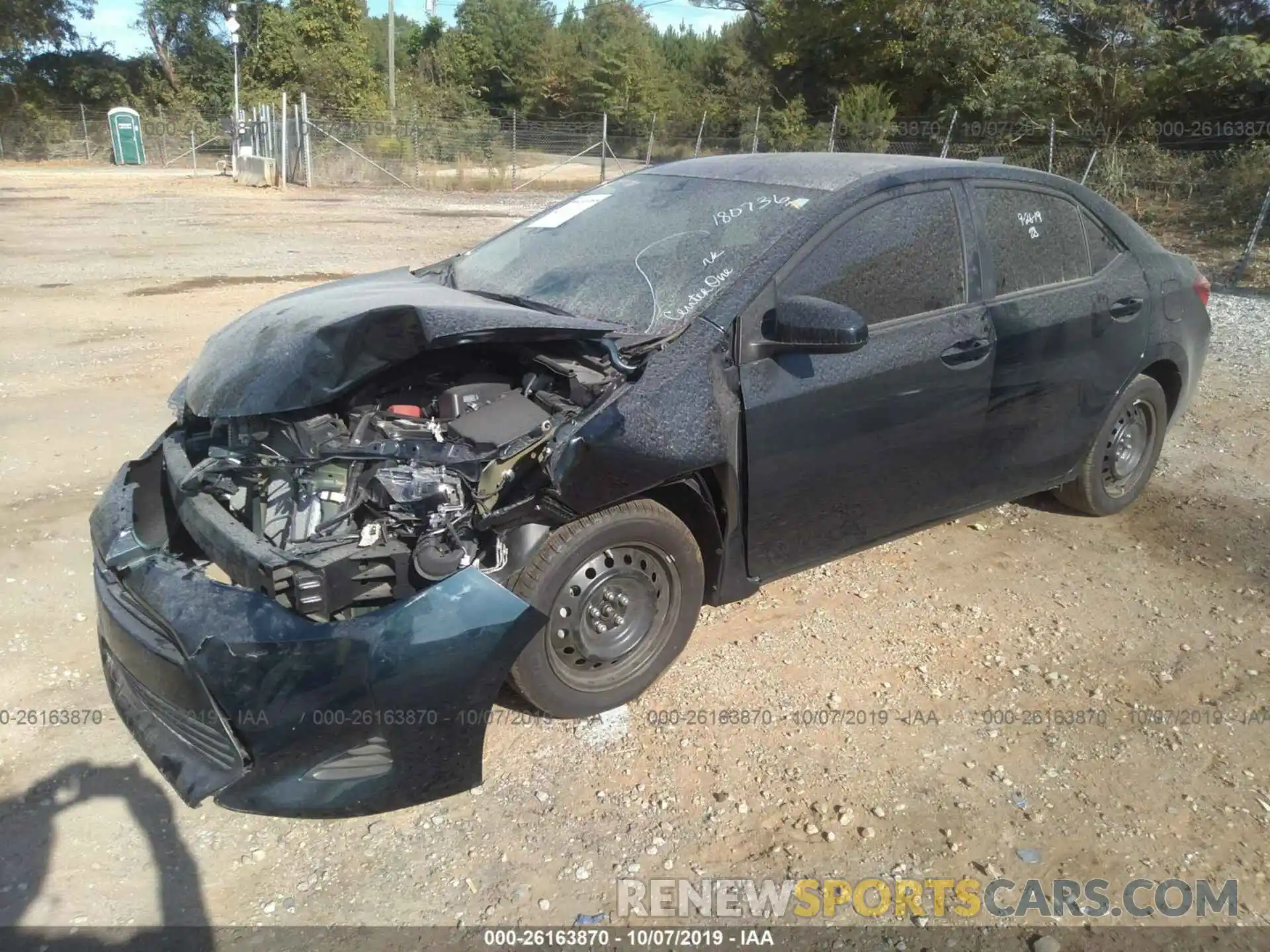 2 Photograph of a damaged car 2T1BURHE0KC180736 TOYOTA COROLLA 2019