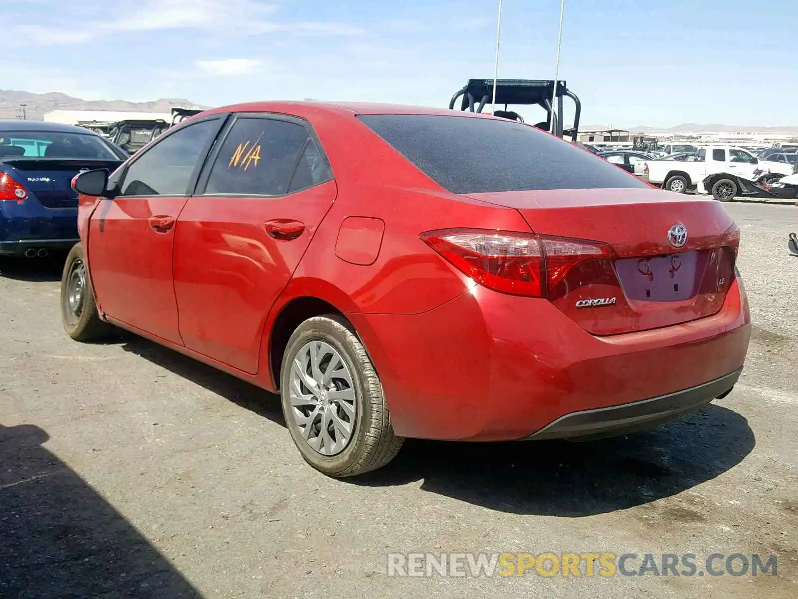 3 Photograph of a damaged car 2T1BURHE0KC180834 TOYOTA COROLLA 2019