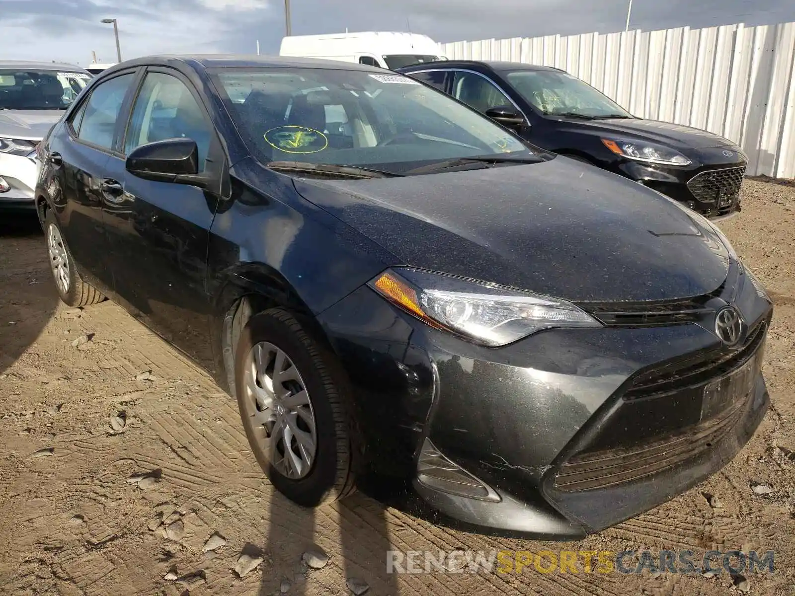 1 Photograph of a damaged car 2T1BURHE0KC181093 TOYOTA COROLLA 2019