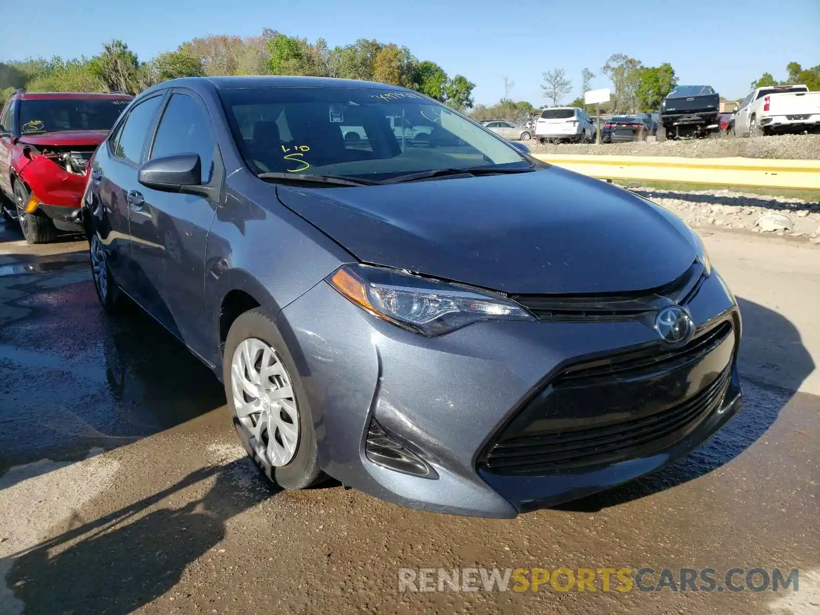 1 Photograph of a damaged car 2T1BURHE0KC181465 TOYOTA COROLLA 2019