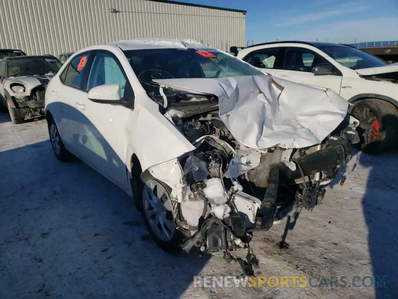 1 Photograph of a damaged car 2T1BURHE0KC181787 TOYOTA COROLLA 2019