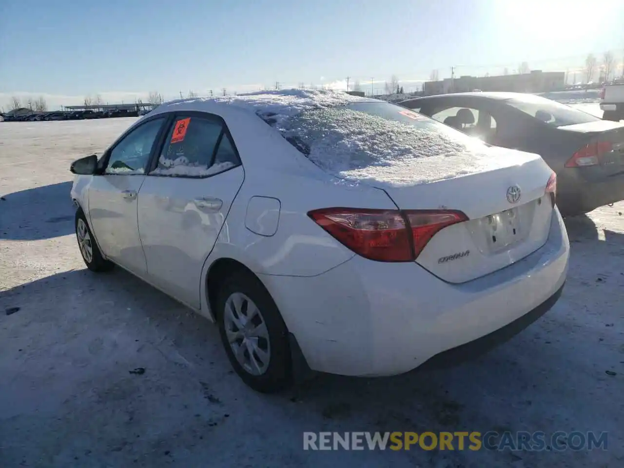 3 Photograph of a damaged car 2T1BURHE0KC181787 TOYOTA COROLLA 2019