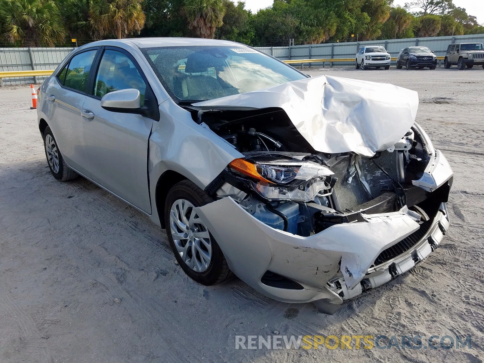 1 Photograph of a damaged car 2T1BURHE0KC182017 TOYOTA COROLLA 2019