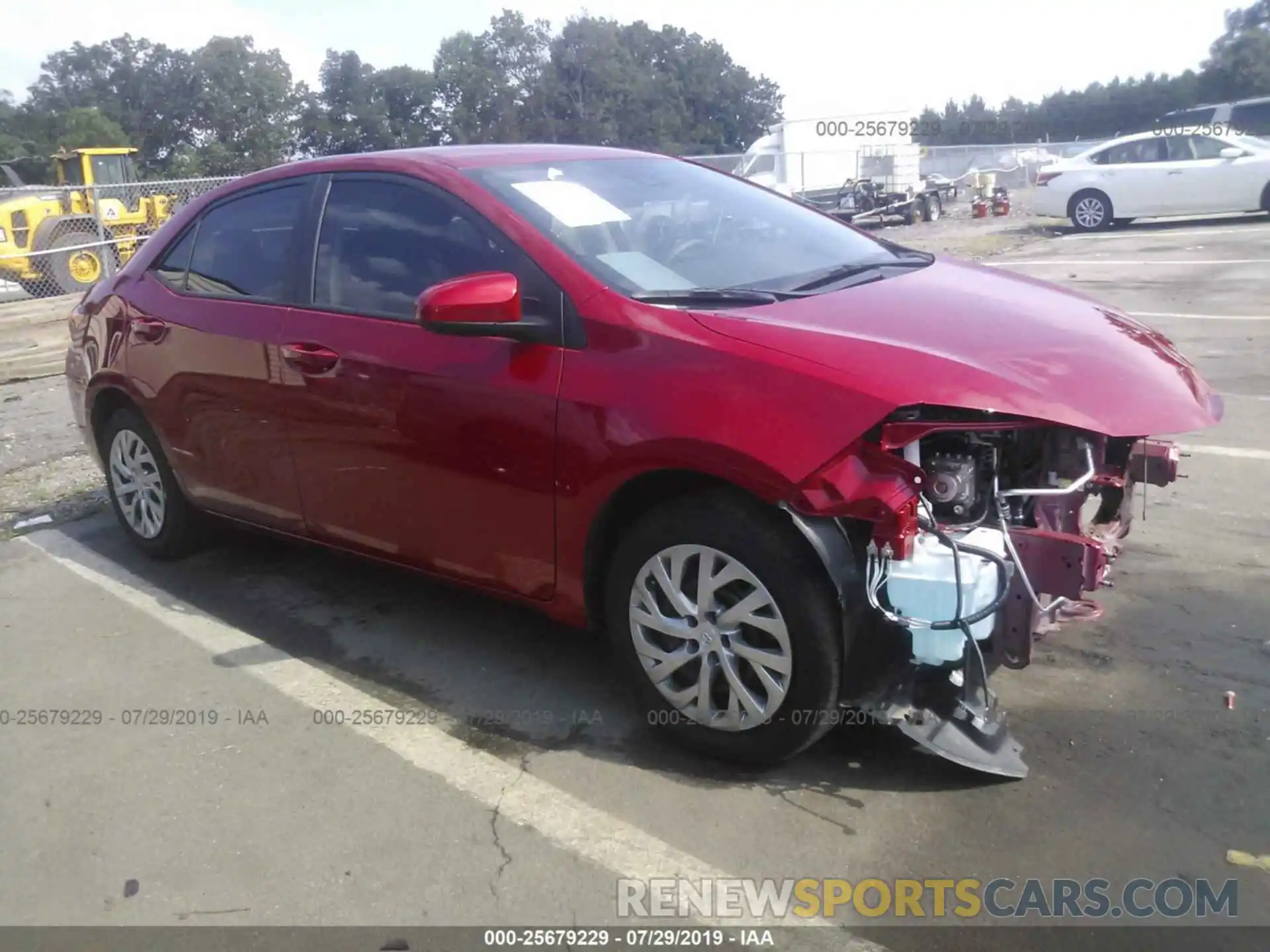 1 Photograph of a damaged car 2T1BURHE0KC182213 TOYOTA COROLLA 2019