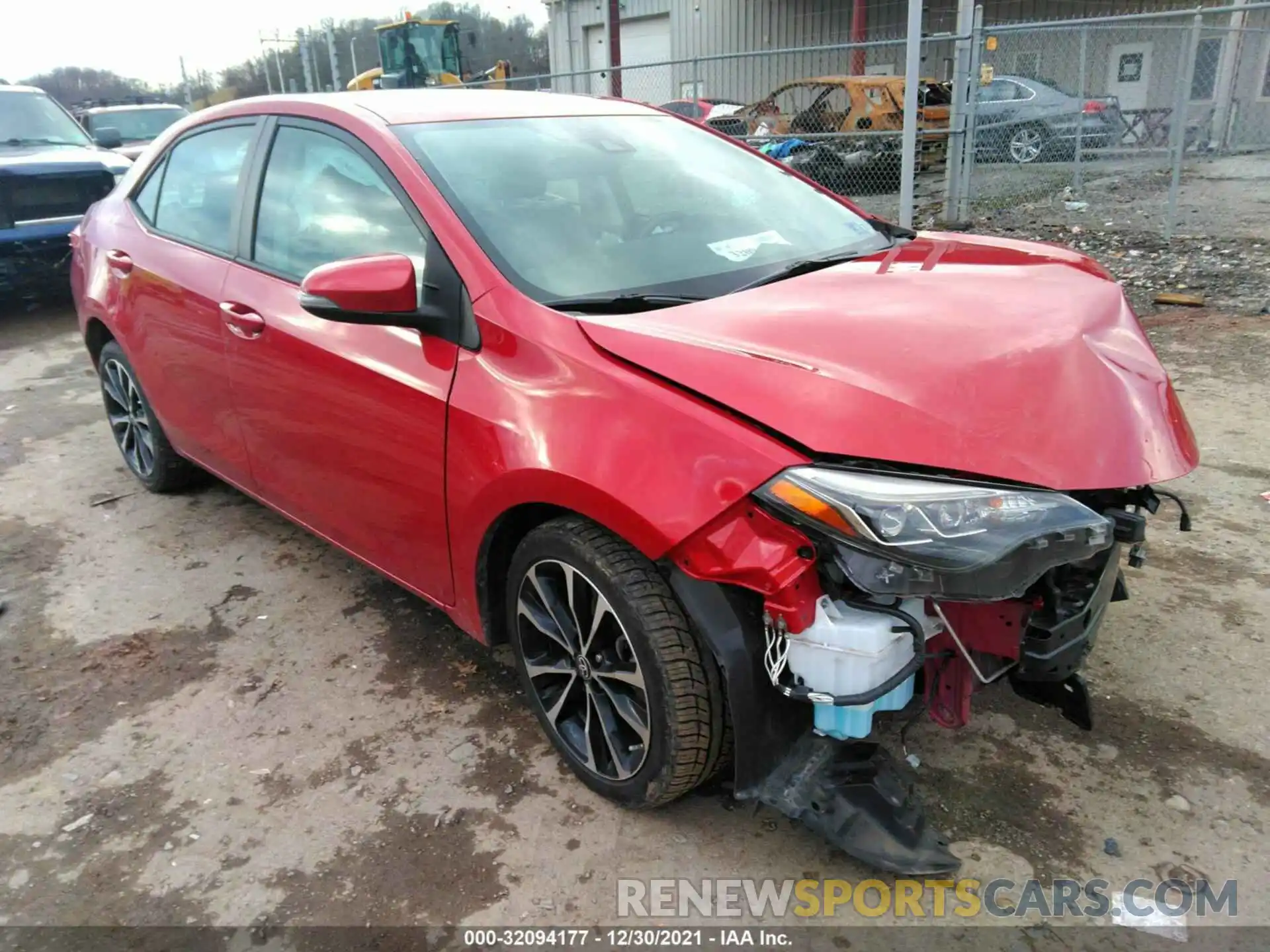 1 Photograph of a damaged car 2T1BURHE0KC182258 TOYOTA COROLLA 2019