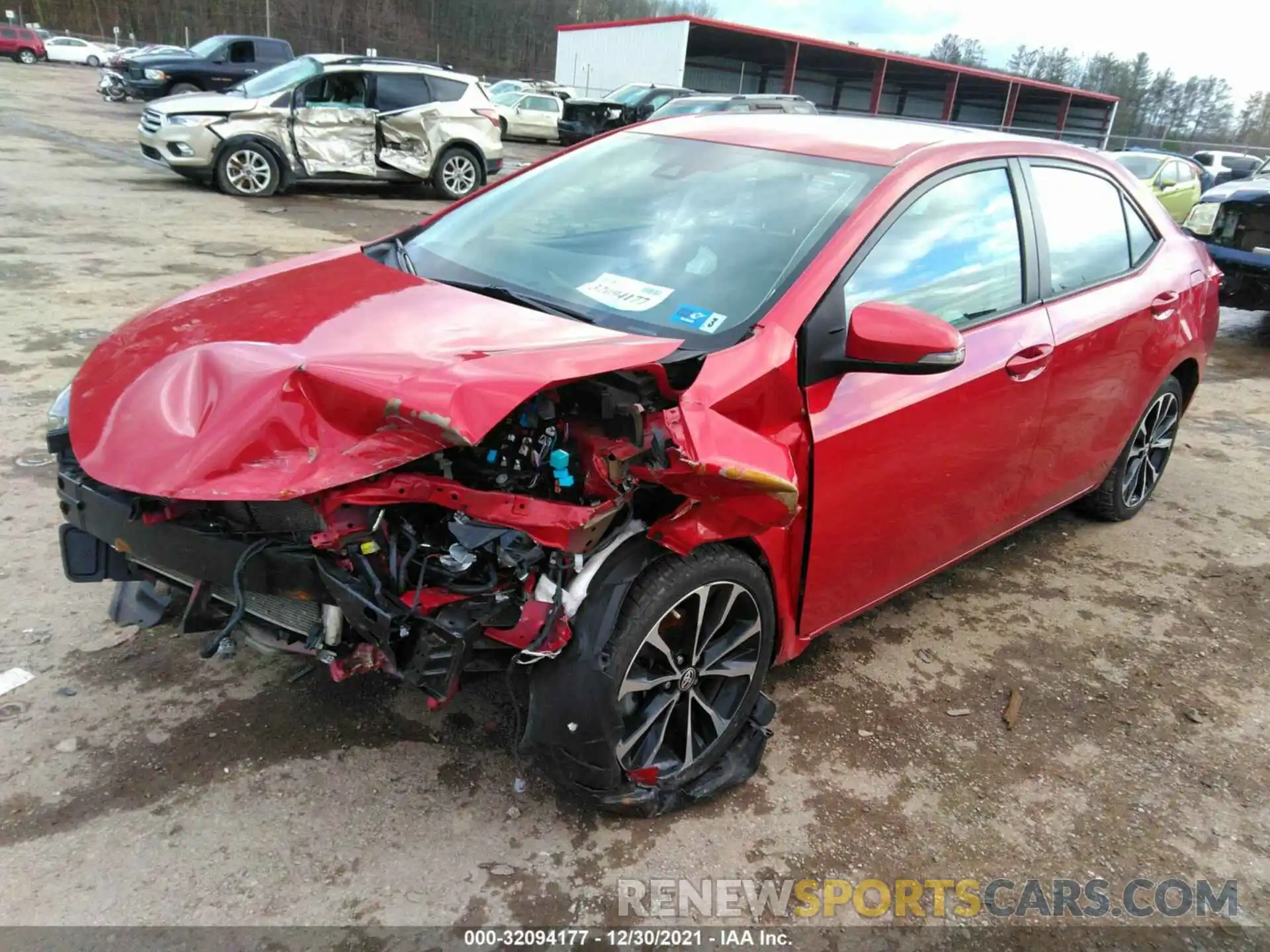 2 Photograph of a damaged car 2T1BURHE0KC182258 TOYOTA COROLLA 2019