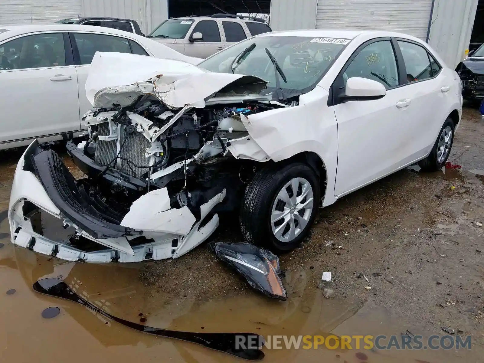 2 Photograph of a damaged car 2T1BURHE0KC182261 TOYOTA COROLLA 2019