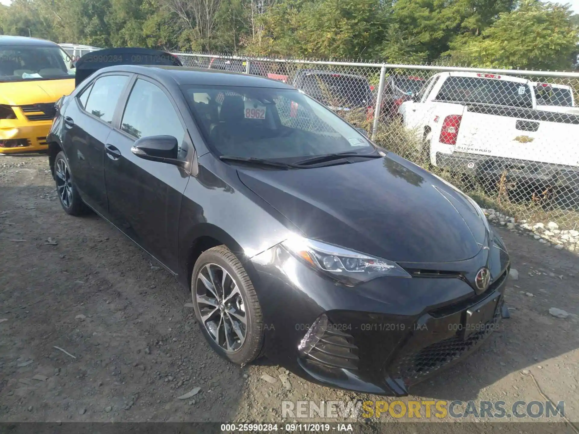 1 Photograph of a damaged car 2T1BURHE0KC182888 TOYOTA COROLLA 2019