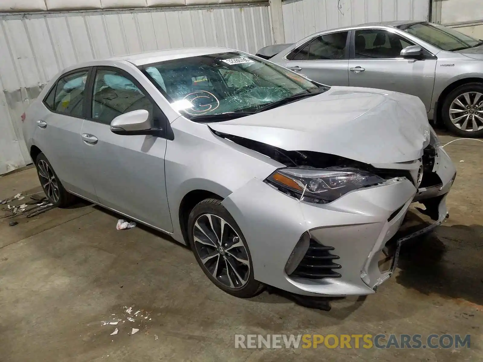 1 Photograph of a damaged car 2T1BURHE0KC183216 TOYOTA COROLLA 2019