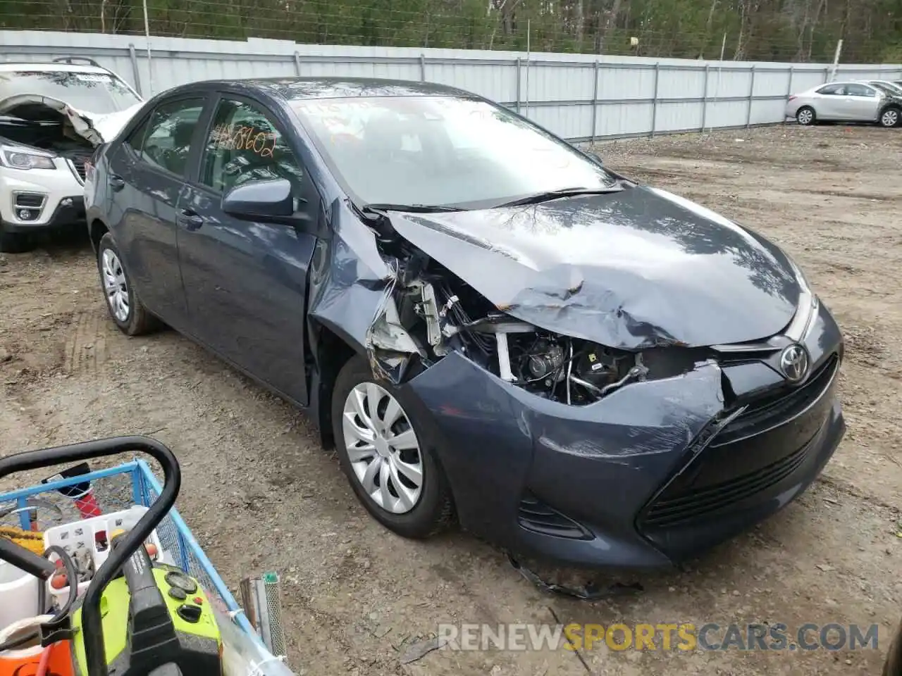 1 Photograph of a damaged car 2T1BURHE0KC184303 TOYOTA COROLLA 2019