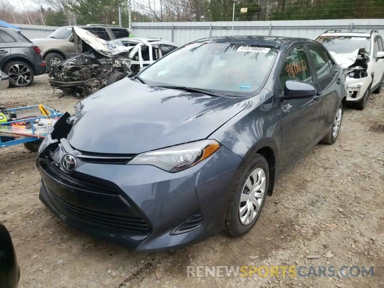 2 Photograph of a damaged car 2T1BURHE0KC184303 TOYOTA COROLLA 2019