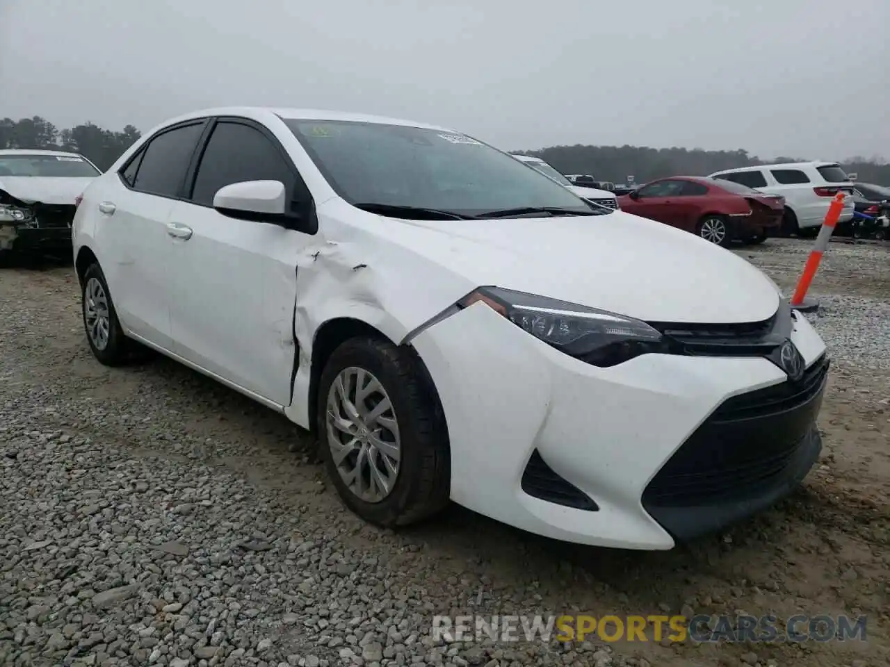 1 Photograph of a damaged car 2T1BURHE0KC184608 TOYOTA COROLLA 2019