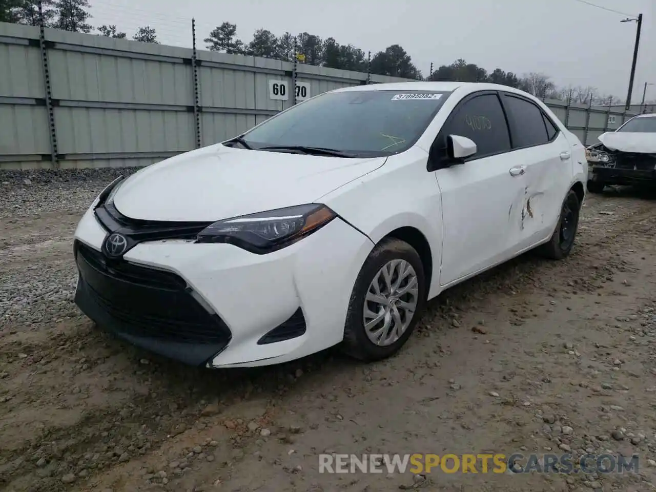 2 Photograph of a damaged car 2T1BURHE0KC184608 TOYOTA COROLLA 2019