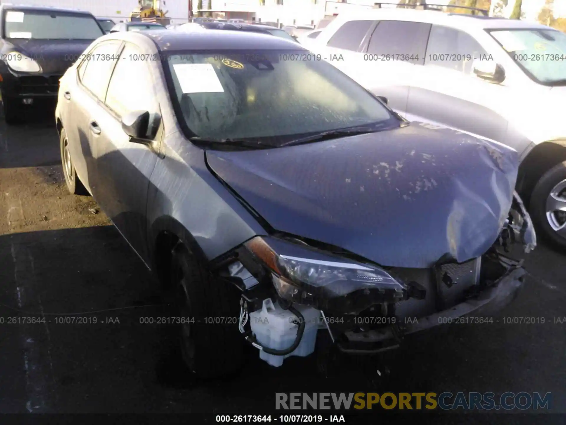 1 Photograph of a damaged car 2T1BURHE0KC186794 TOYOTA COROLLA 2019