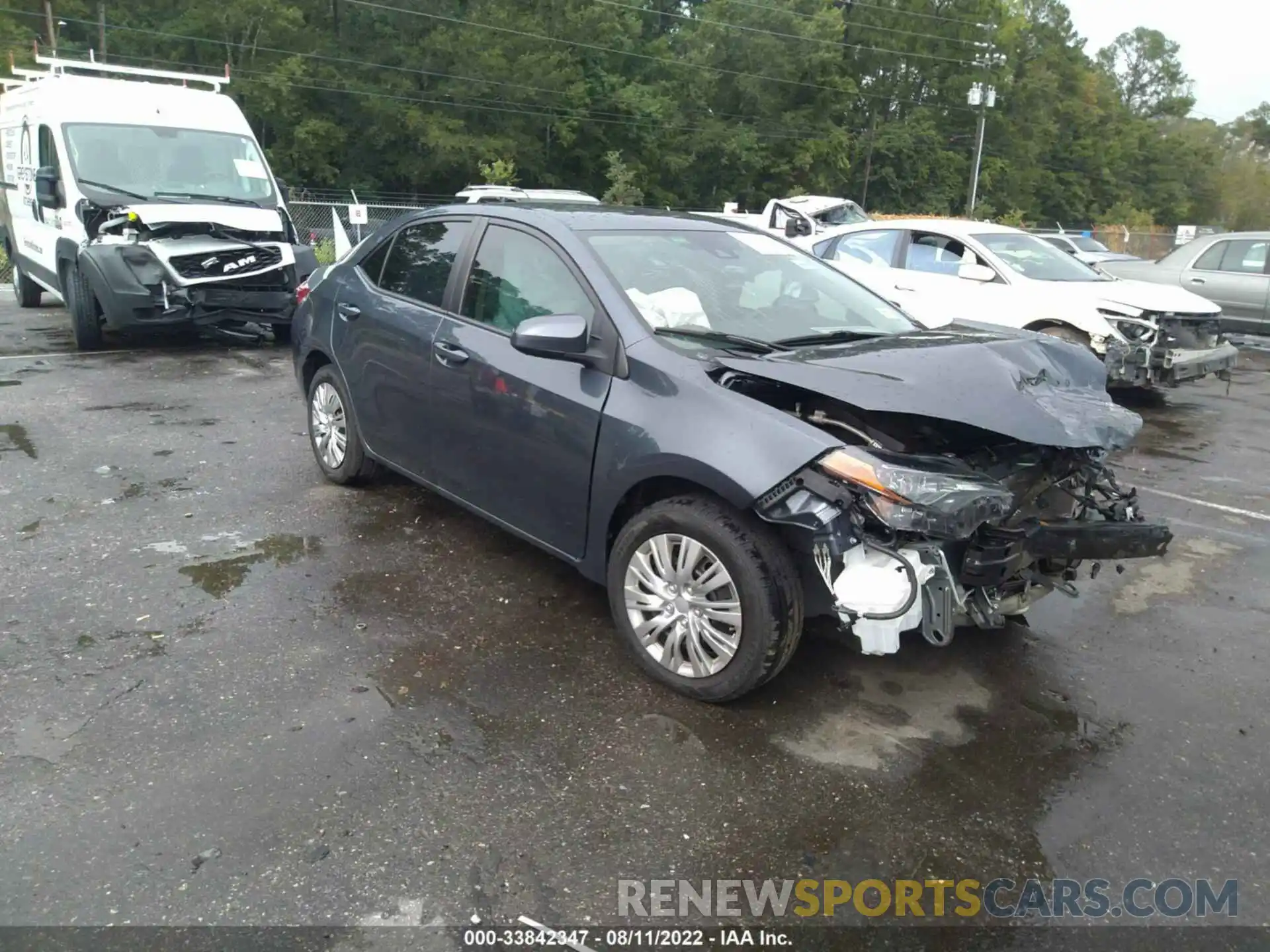 1 Photograph of a damaged car 2T1BURHE0KC187296 TOYOTA COROLLA 2019