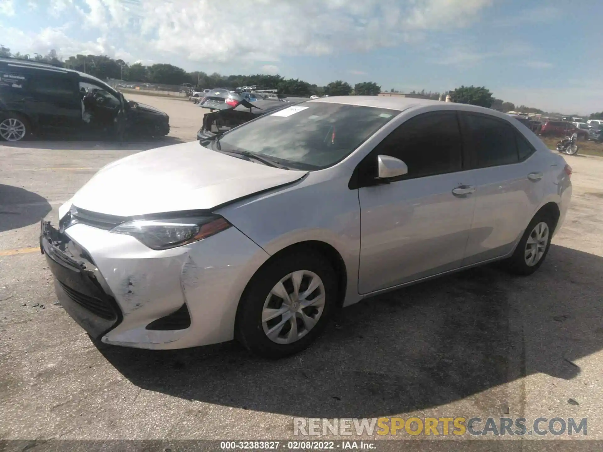 2 Photograph of a damaged car 2T1BURHE0KC188769 TOYOTA COROLLA 2019