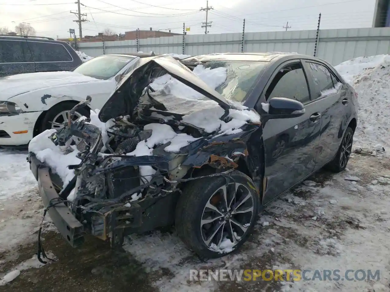 2 Photograph of a damaged car 2T1BURHE0KC189114 TOYOTA COROLLA 2019