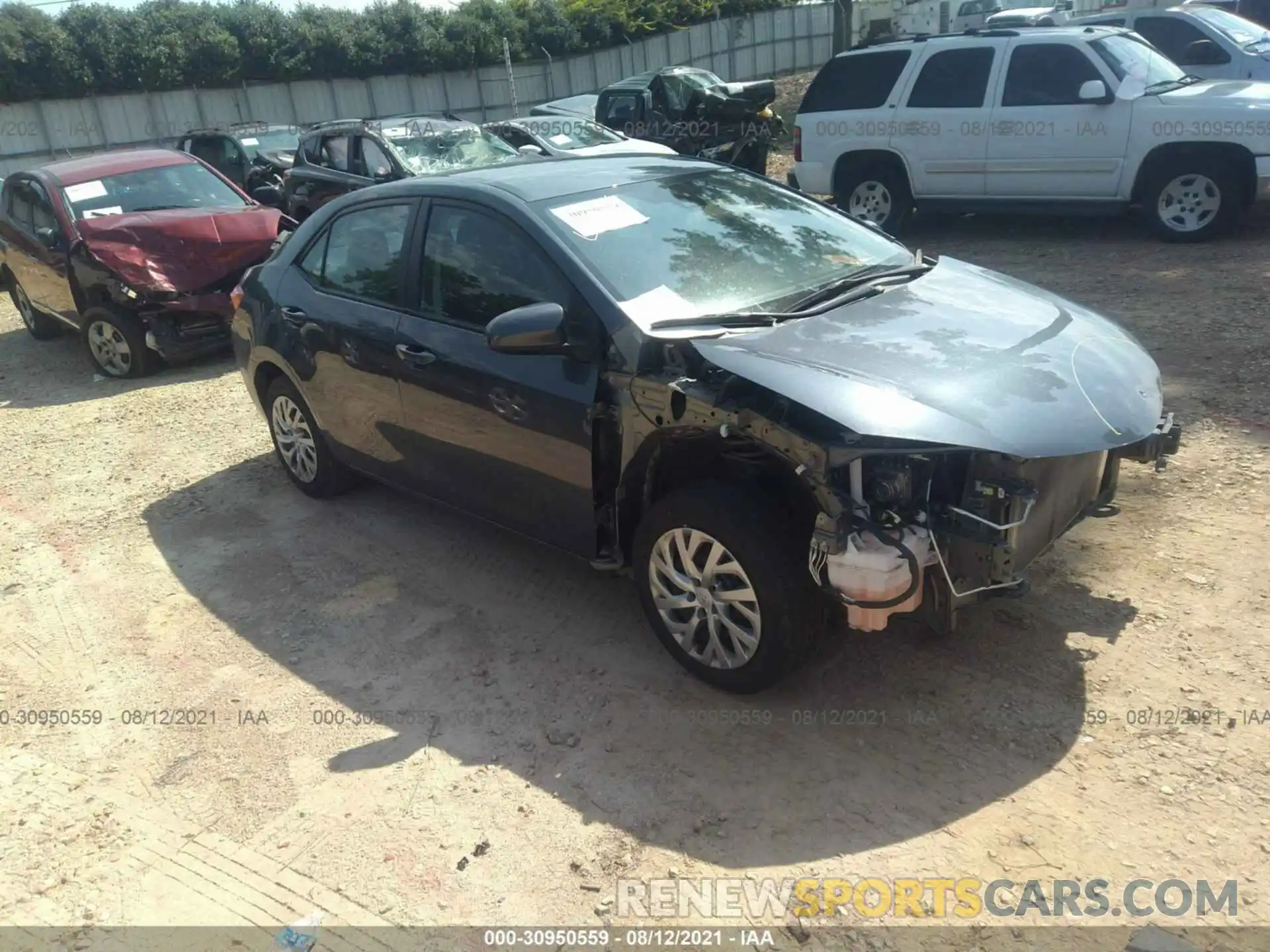 1 Photograph of a damaged car 2T1BURHE0KC190215 TOYOTA COROLLA 2019