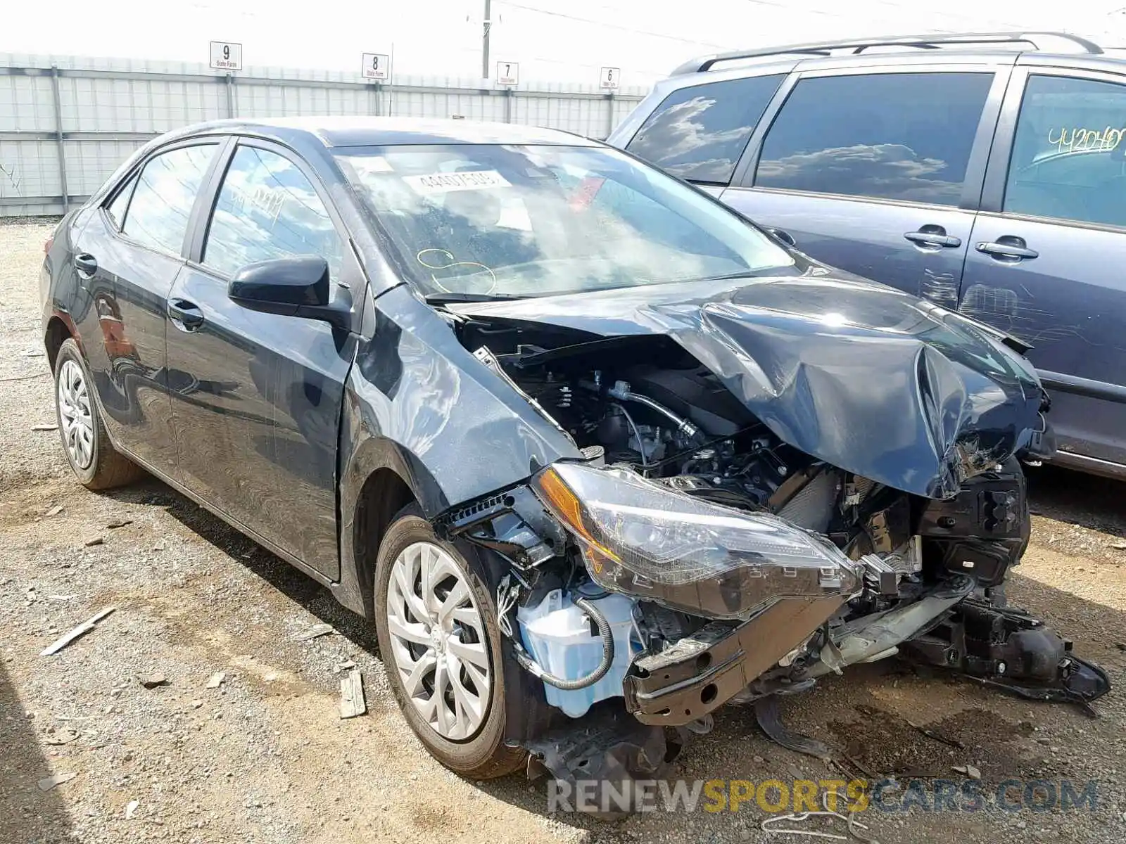 1 Photograph of a damaged car 2T1BURHE0KC190425 TOYOTA COROLLA 2019