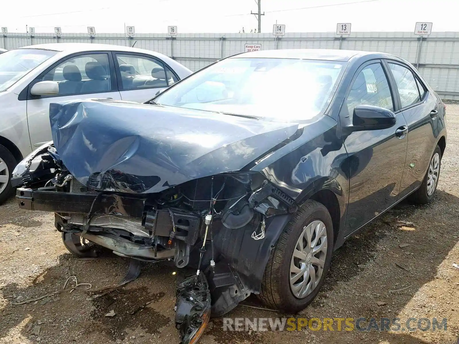 2 Photograph of a damaged car 2T1BURHE0KC190425 TOYOTA COROLLA 2019