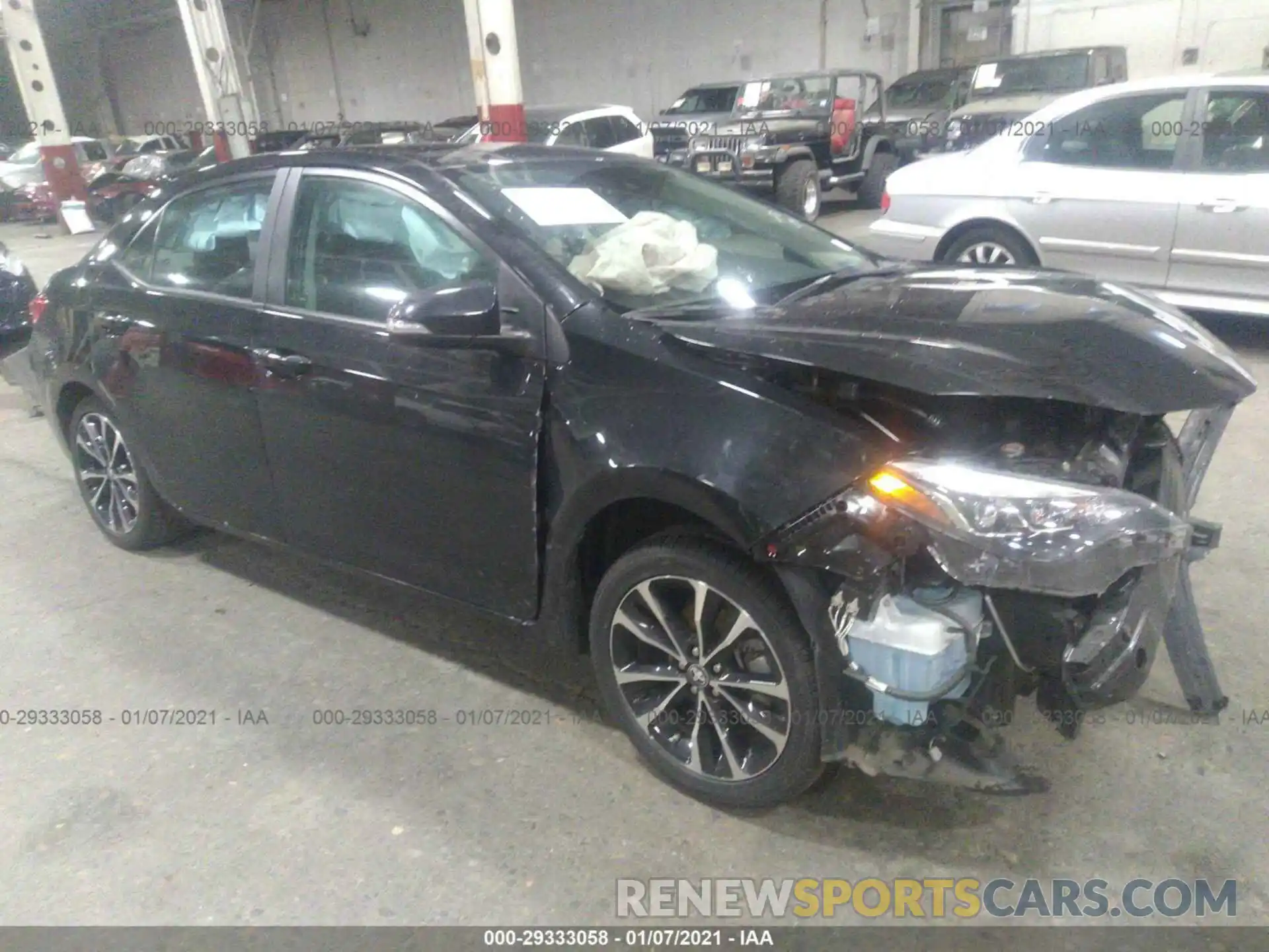 1 Photograph of a damaged car 2T1BURHE0KC191056 TOYOTA COROLLA 2019