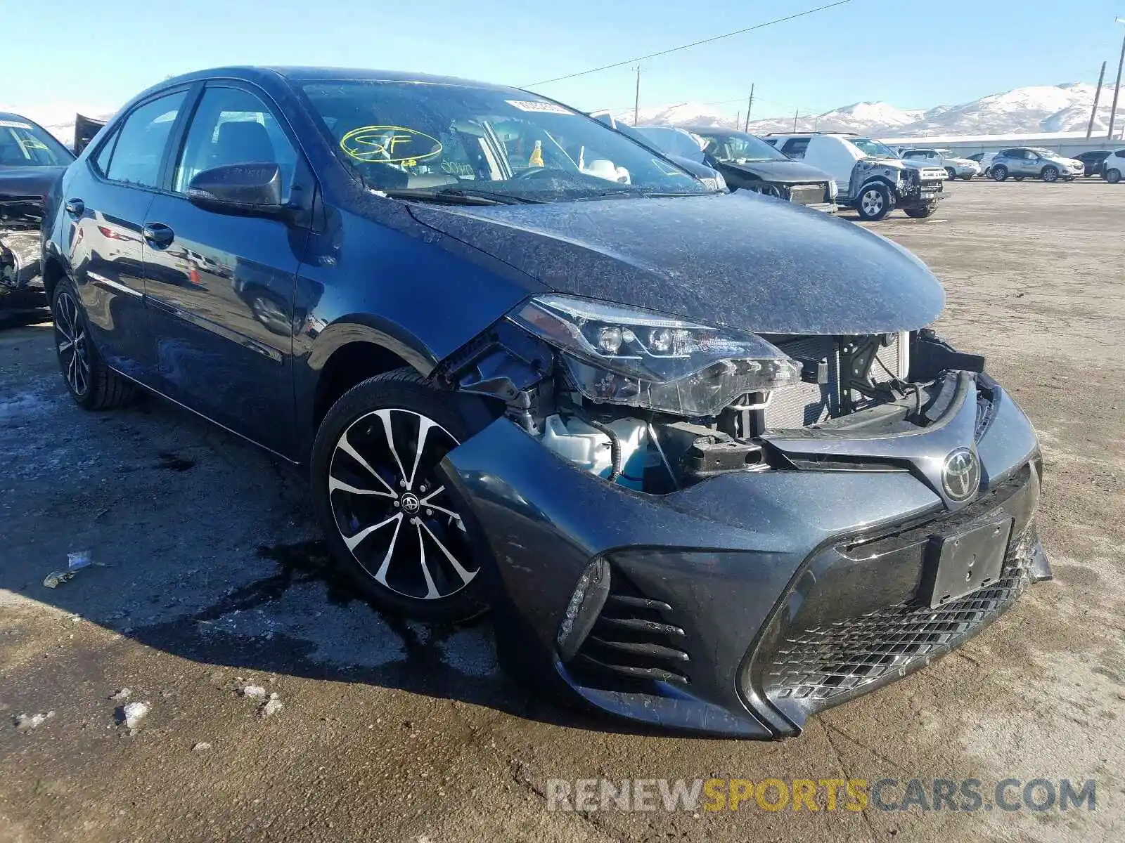 1 Photograph of a damaged car 2T1BURHE0KC191235 TOYOTA COROLLA 2019