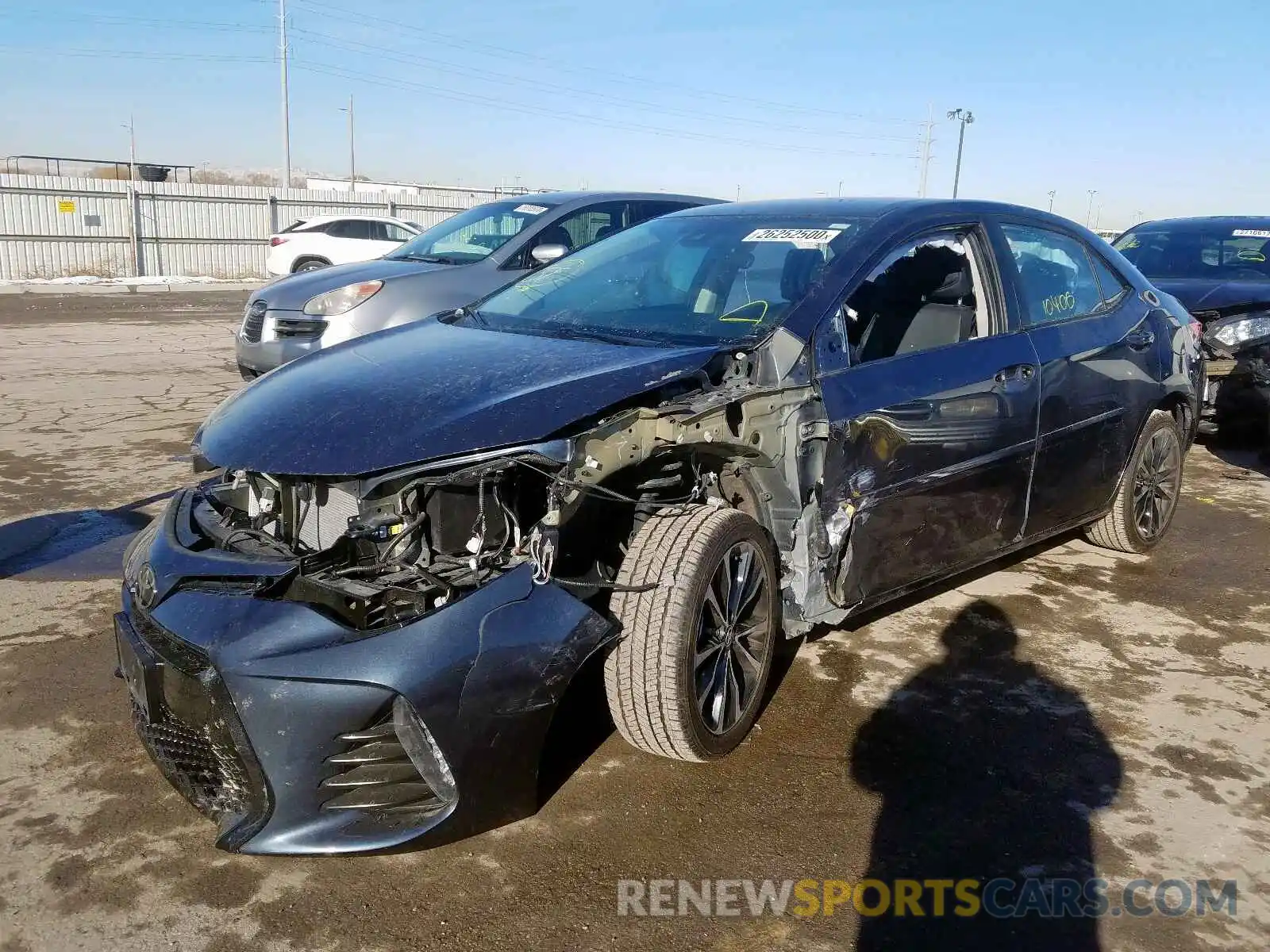 2 Photograph of a damaged car 2T1BURHE0KC191235 TOYOTA COROLLA 2019